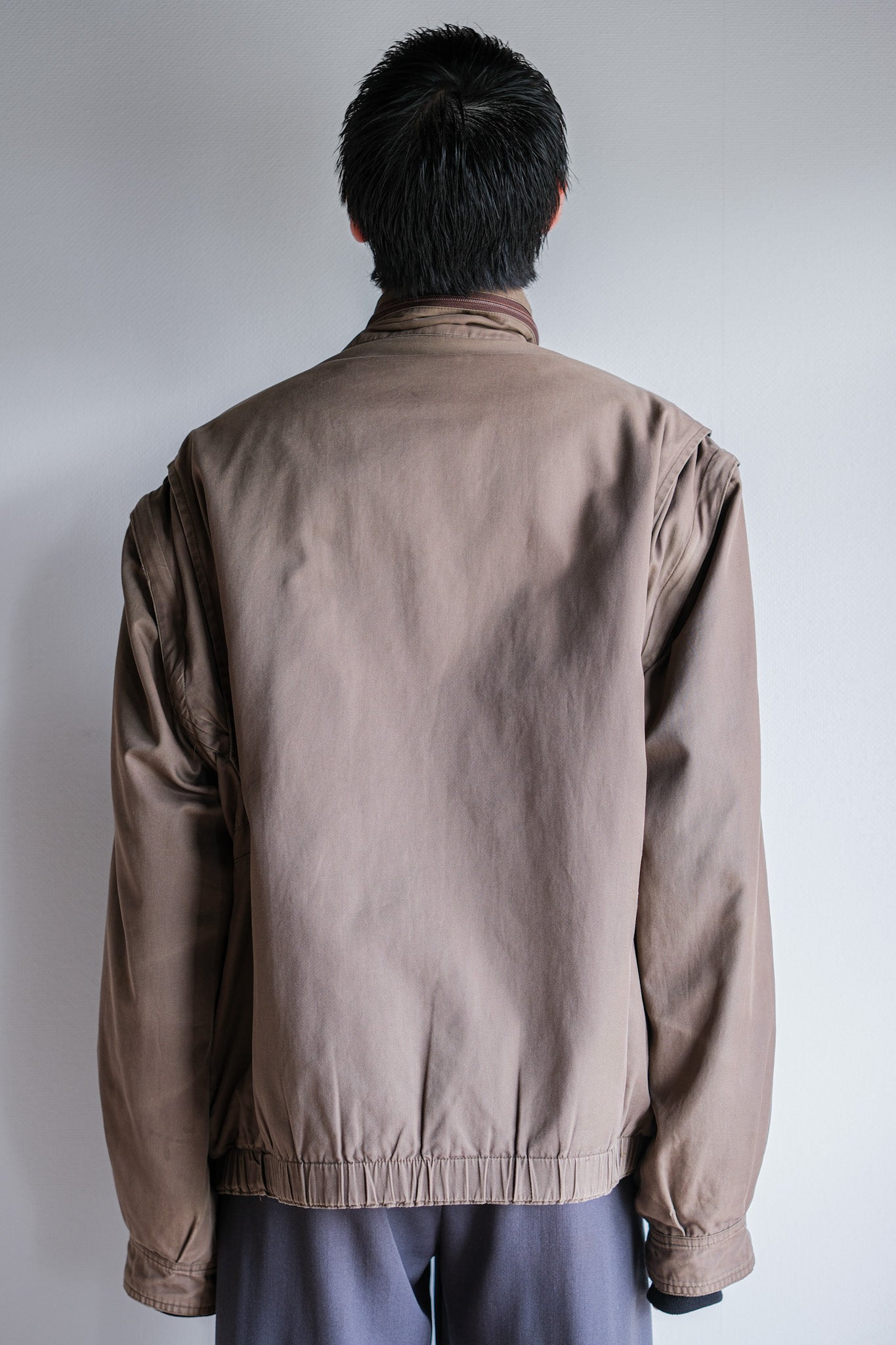 ［~90's］Old Renoma Paris Detachable Sleeve Multi Pocket Jacket With Liner