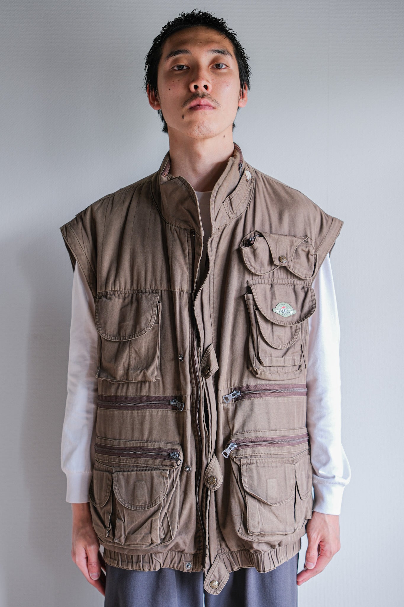 ［~90's］Old Renoma Paris Detachable Sleeve Multi Pocket Jacket With Liner