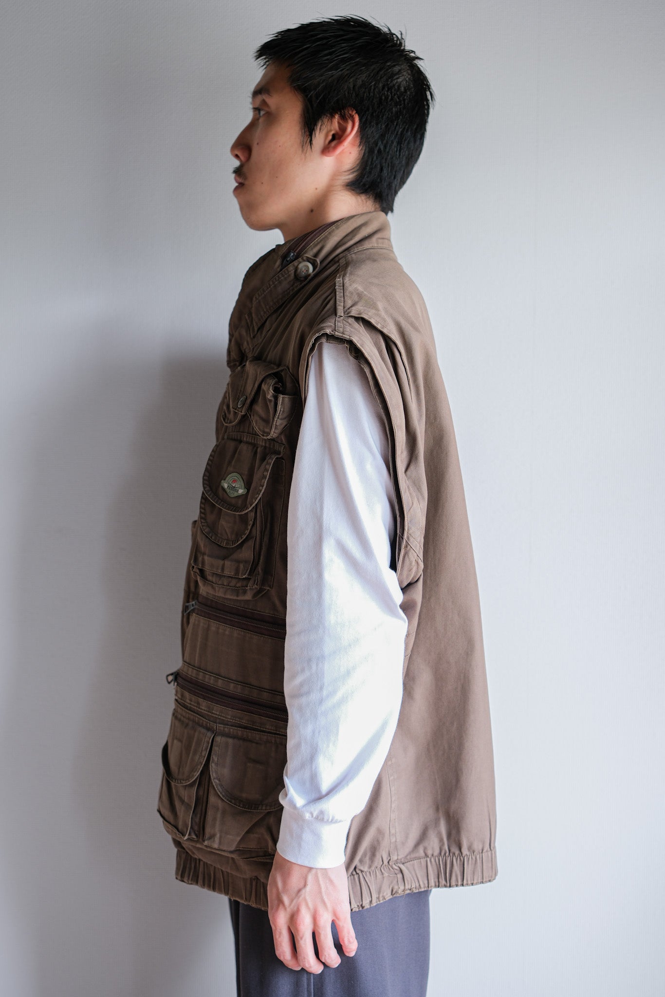 ［~90's］Old Renoma Paris Detachable Sleeve Multi Pocket Jacket With Liner