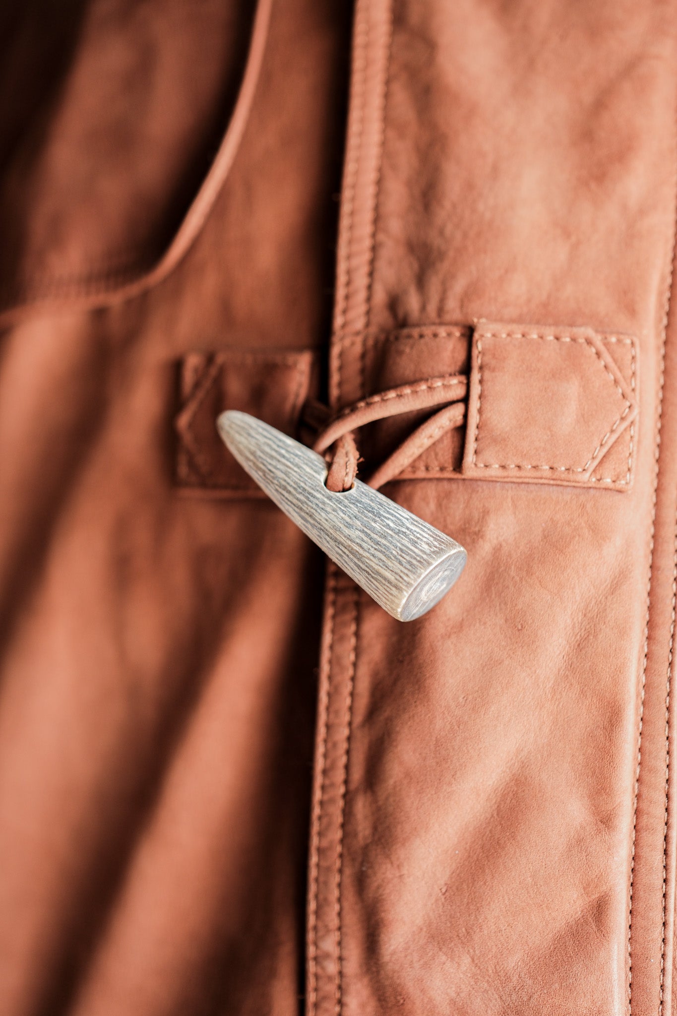 ［~90's］Old INVERTERE Leather Duffle Coat Size.XS