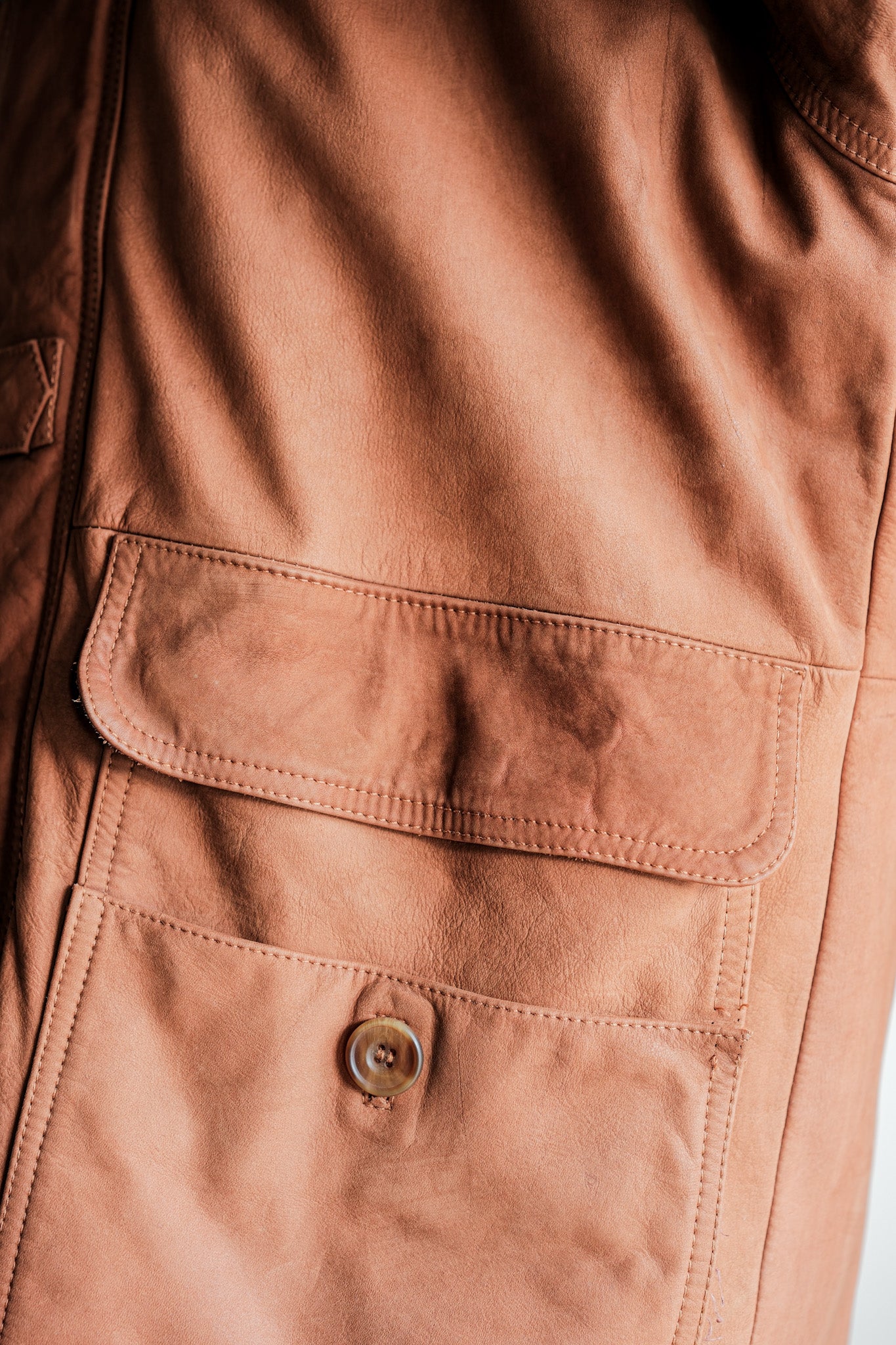 ［~90's］Old INVERTERE Leather Duffle Coat Size.XS