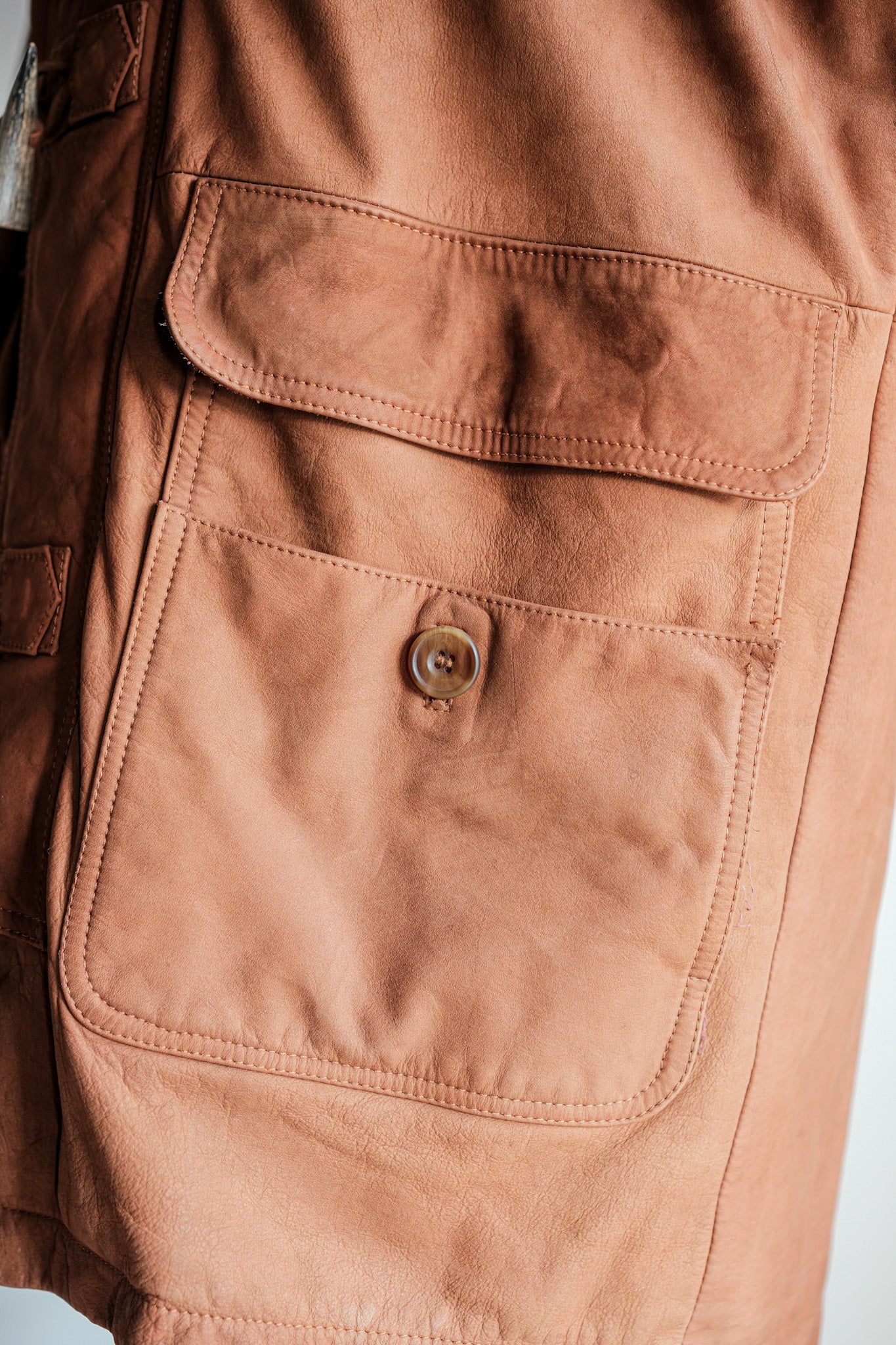 ［~90's］Old INVERTERE Leather Duffle Coat Size.XS