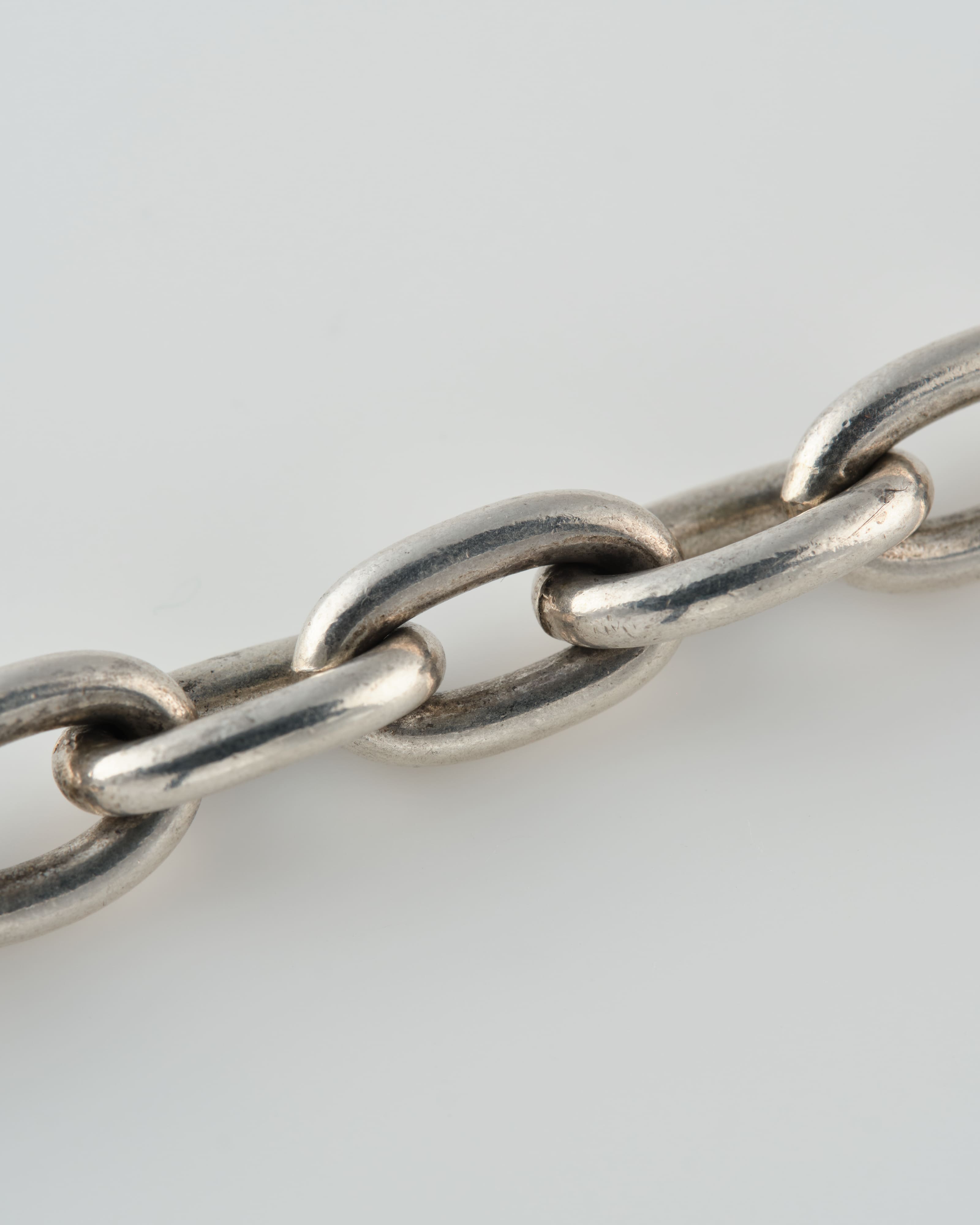 【40's~】Vintage Georg Jensen Silver 925 Chain Bracelet
