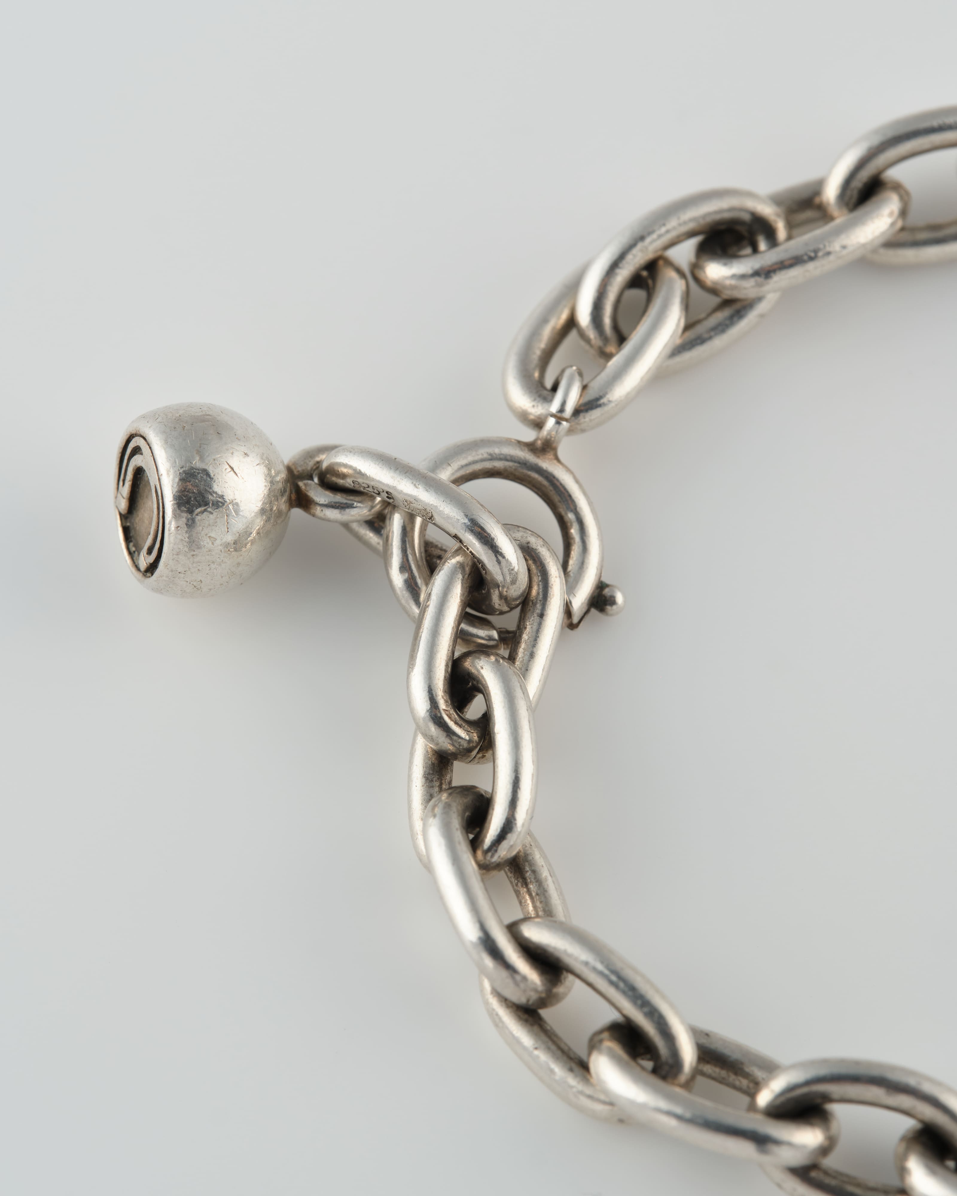【40's~】Vintage Georg Jensen Silver 925 Chain Bracelet