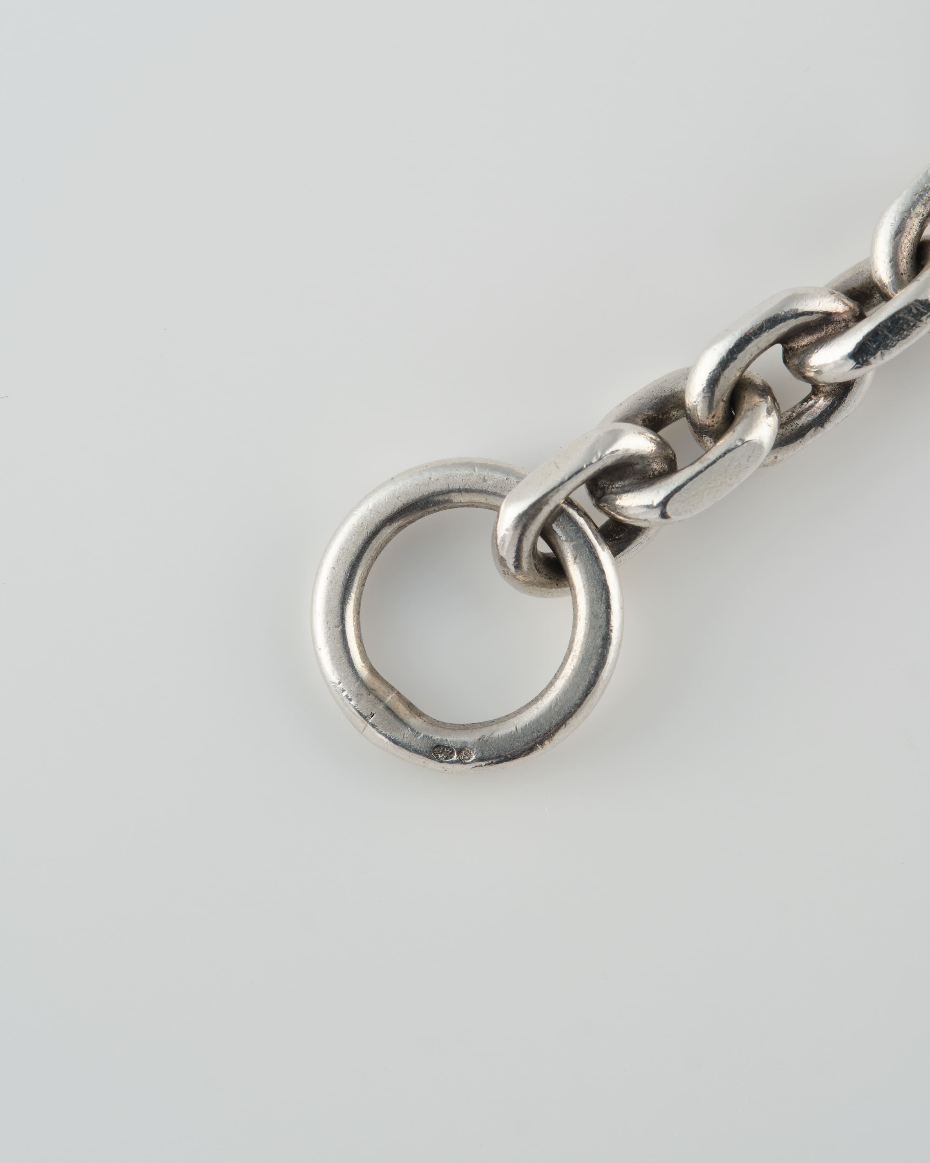 【~70's】Swedish Vintage Silver 925 Toggle Clasp Anchor Chain Bracelet