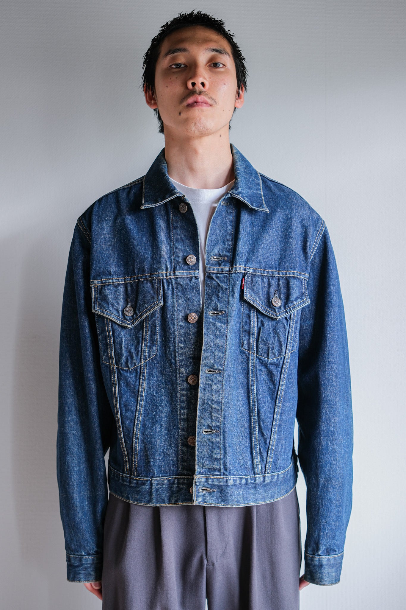 【~60's】Vintage Levi's 557 Denim Jacket "Big E"