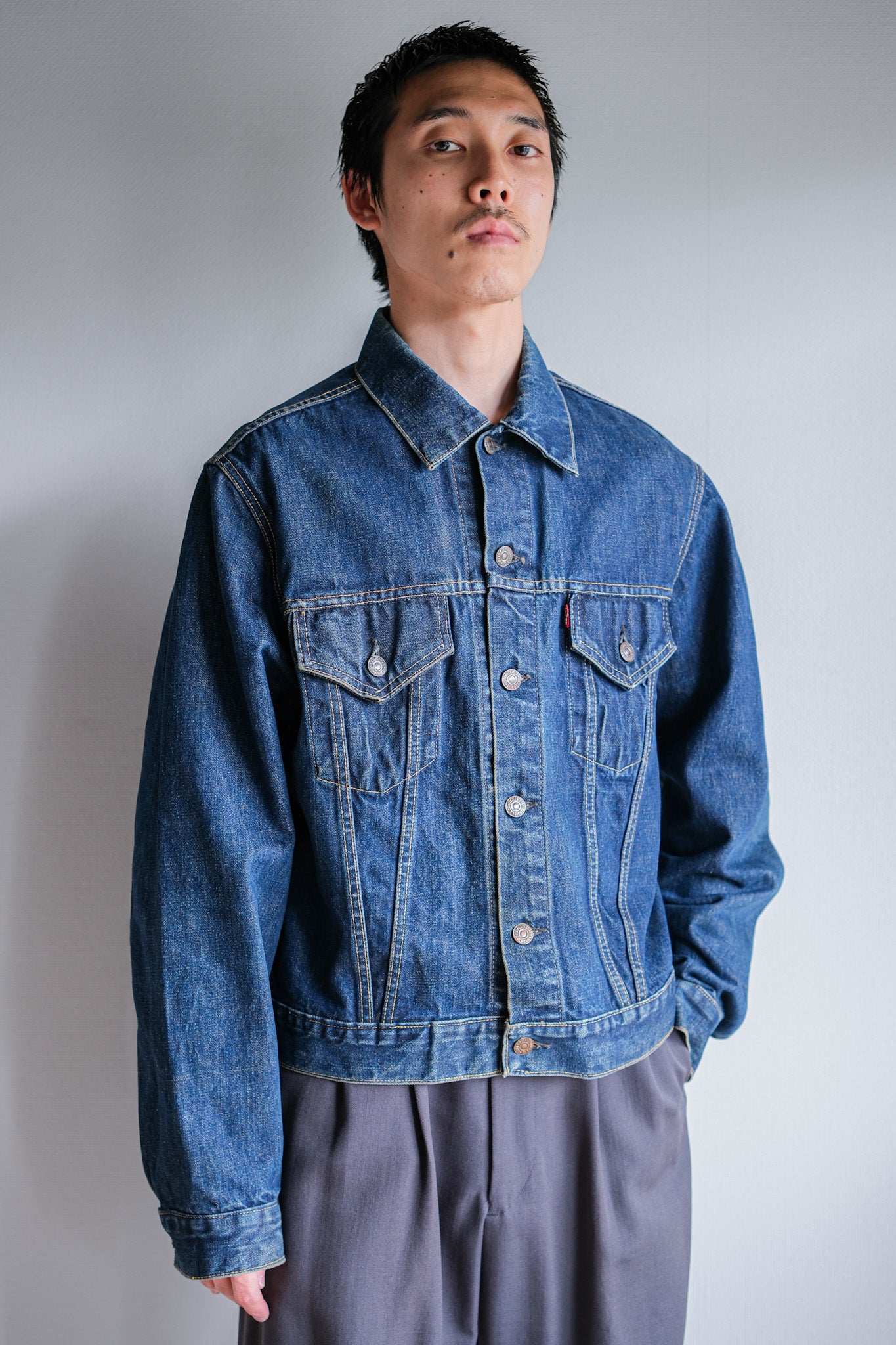 ［~60's］Vintage Levi's 557 Denim Jacket "Big E"