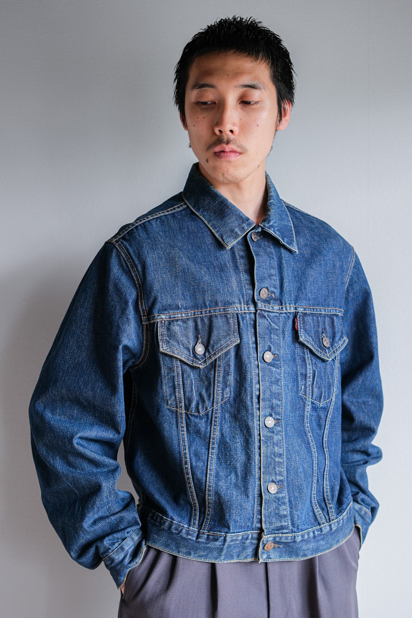 ［~60's］Vintage Levi's 557 Denim Jacket "Big E"