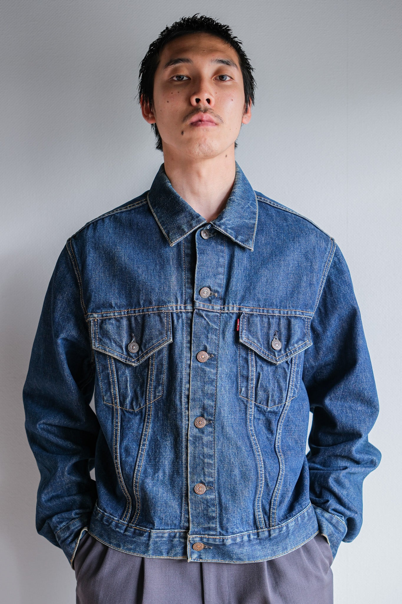［~60's］Vintage Levi's 557 Denim Jacket "Big E"