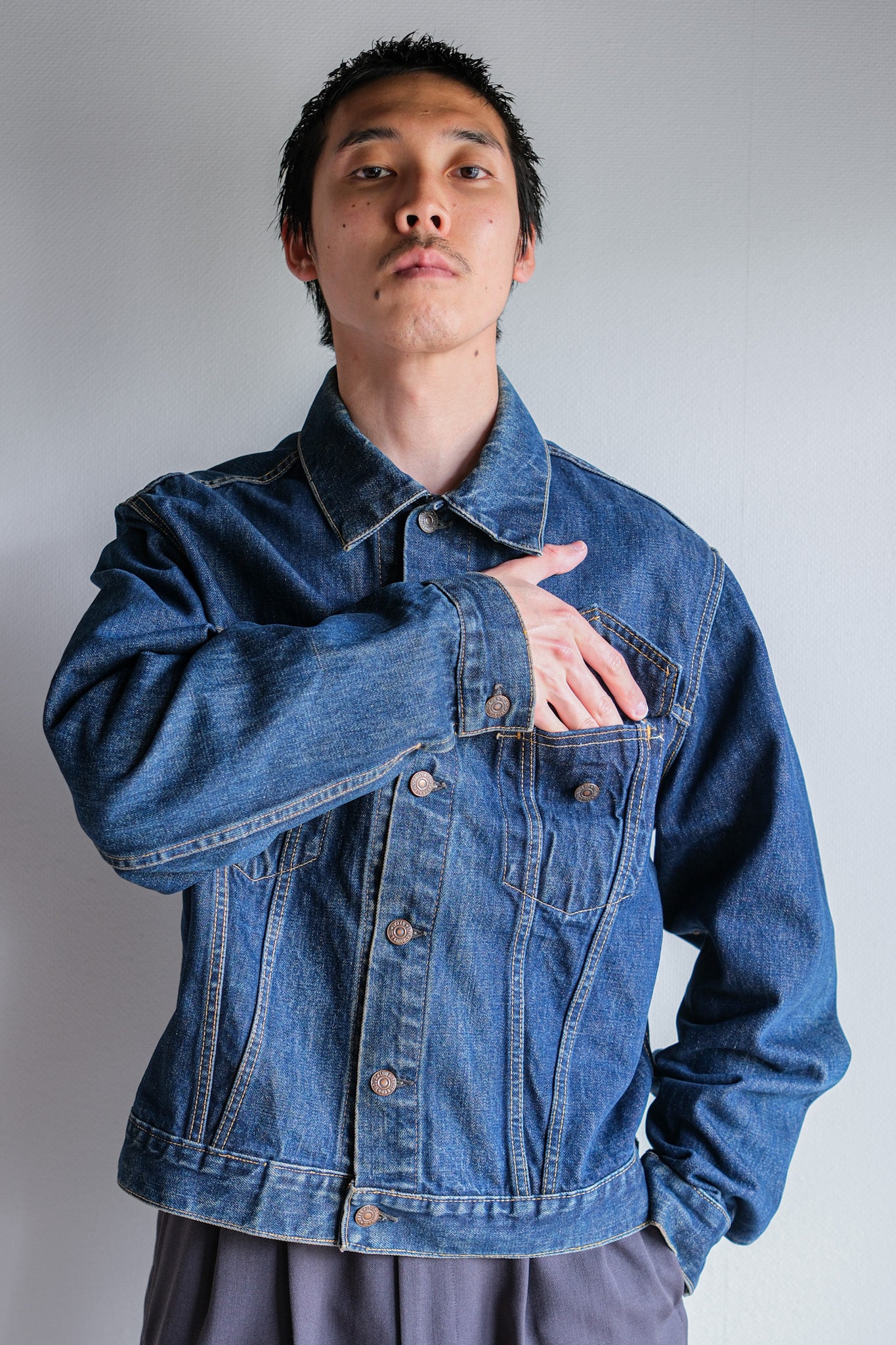 【~60's】Vintage Levi's 557 Denim Jacket "Big E"