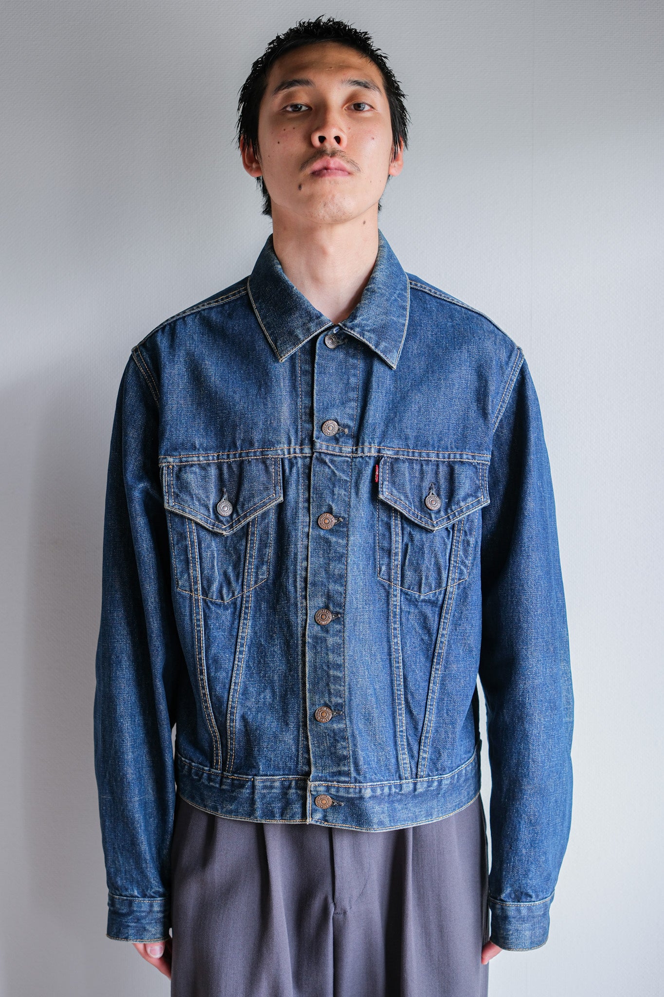 【~60's】Vintage Levi's 557 Denim Jacket "Big E"