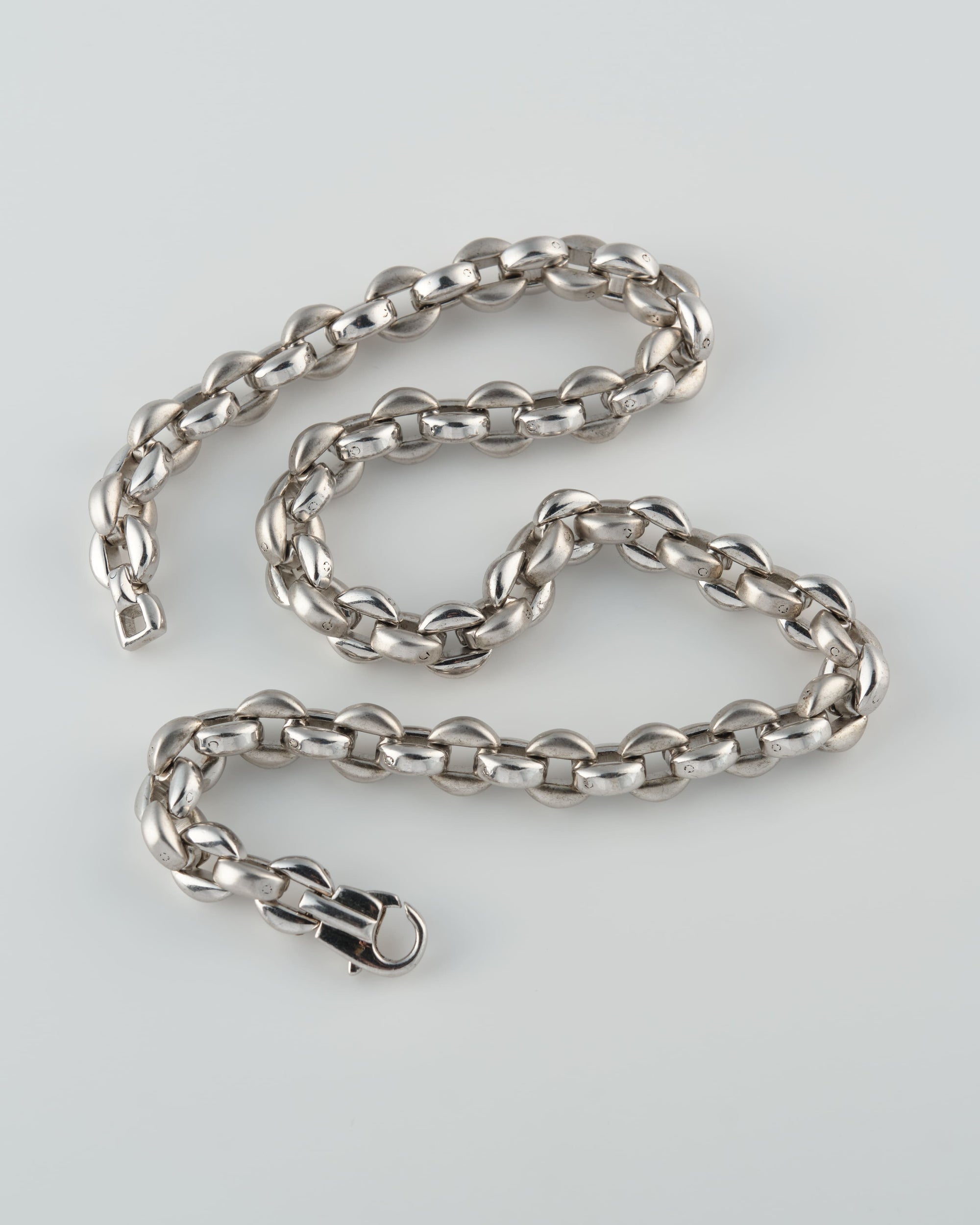 ［~80’s］Danish Vintage Silver 925 Heavy Chain Necklace