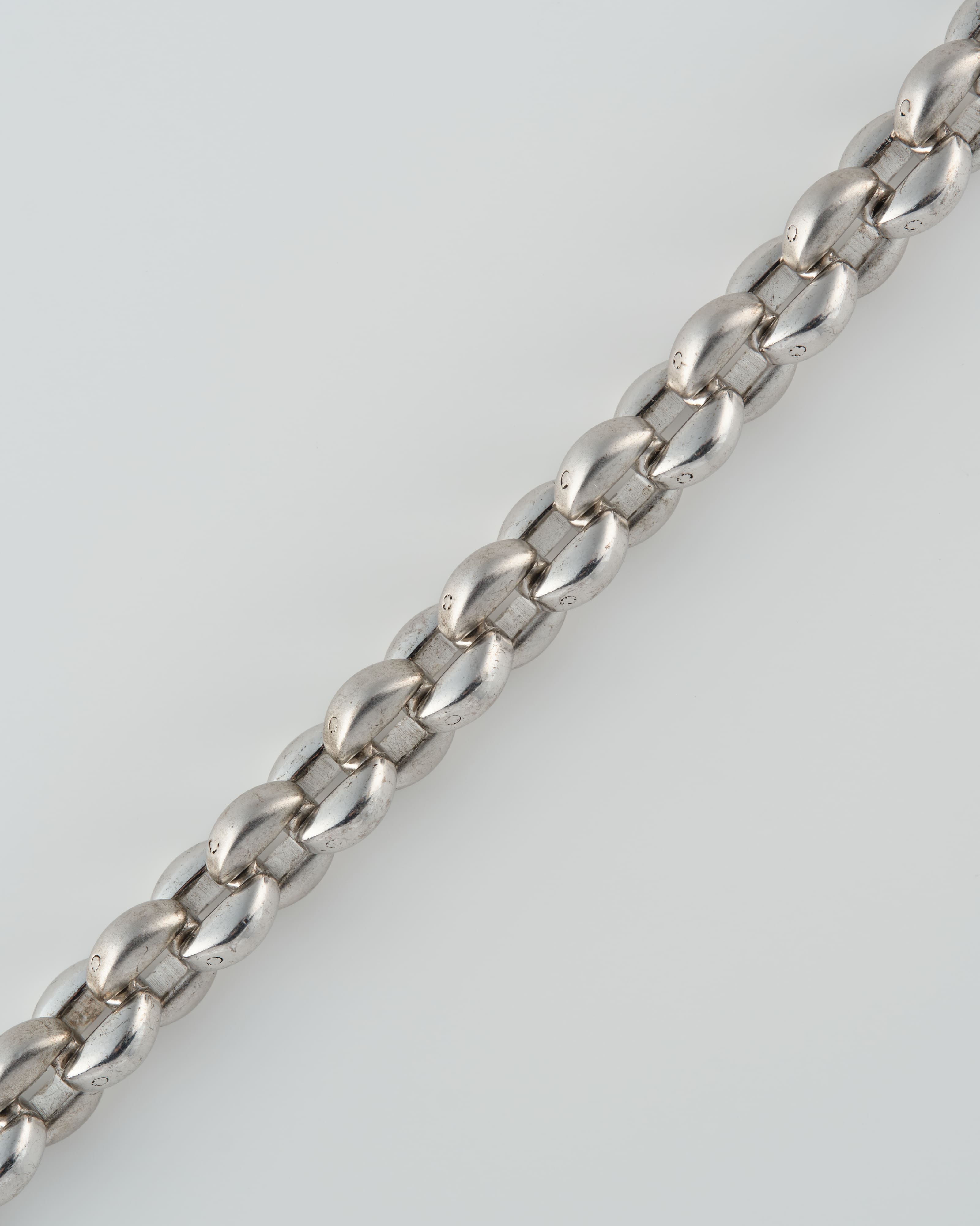 【~80’s】Danish Vintage Silver 925 Heavy Chain Necklace