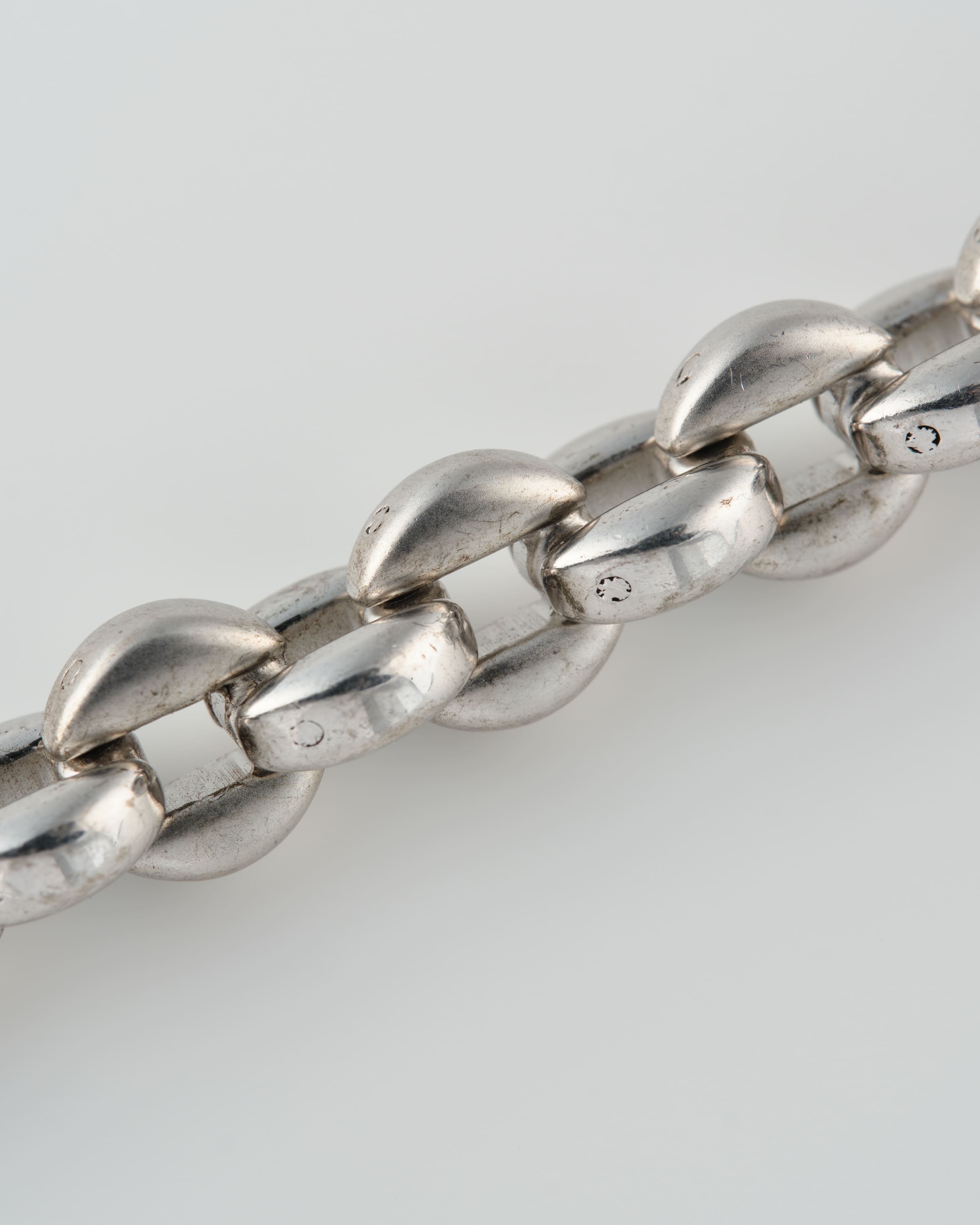 【~80’s】Danish Vintage Silver 925 Heavy Chain Necklace