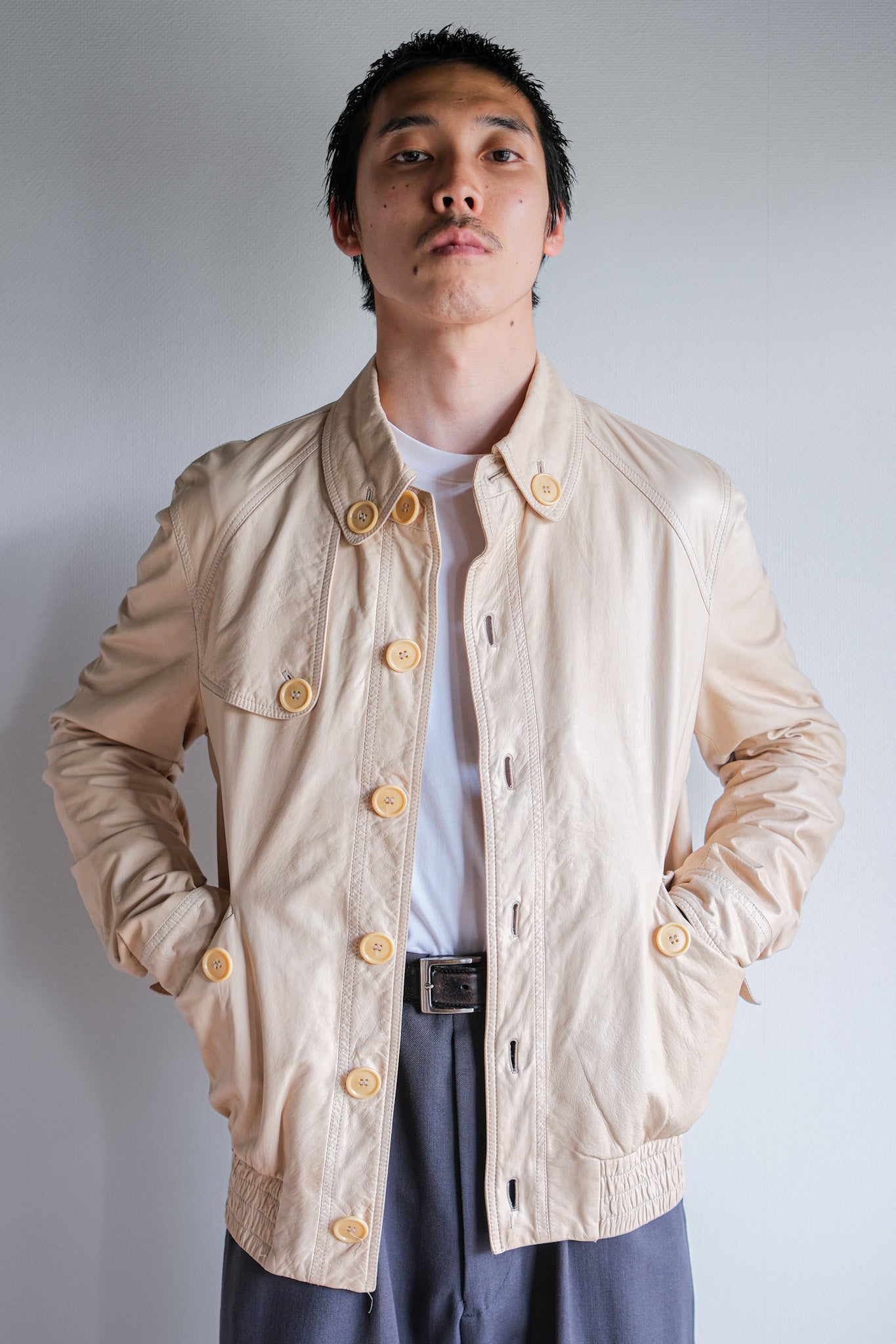 [~00’s] Old LOEWE Leather Blouson