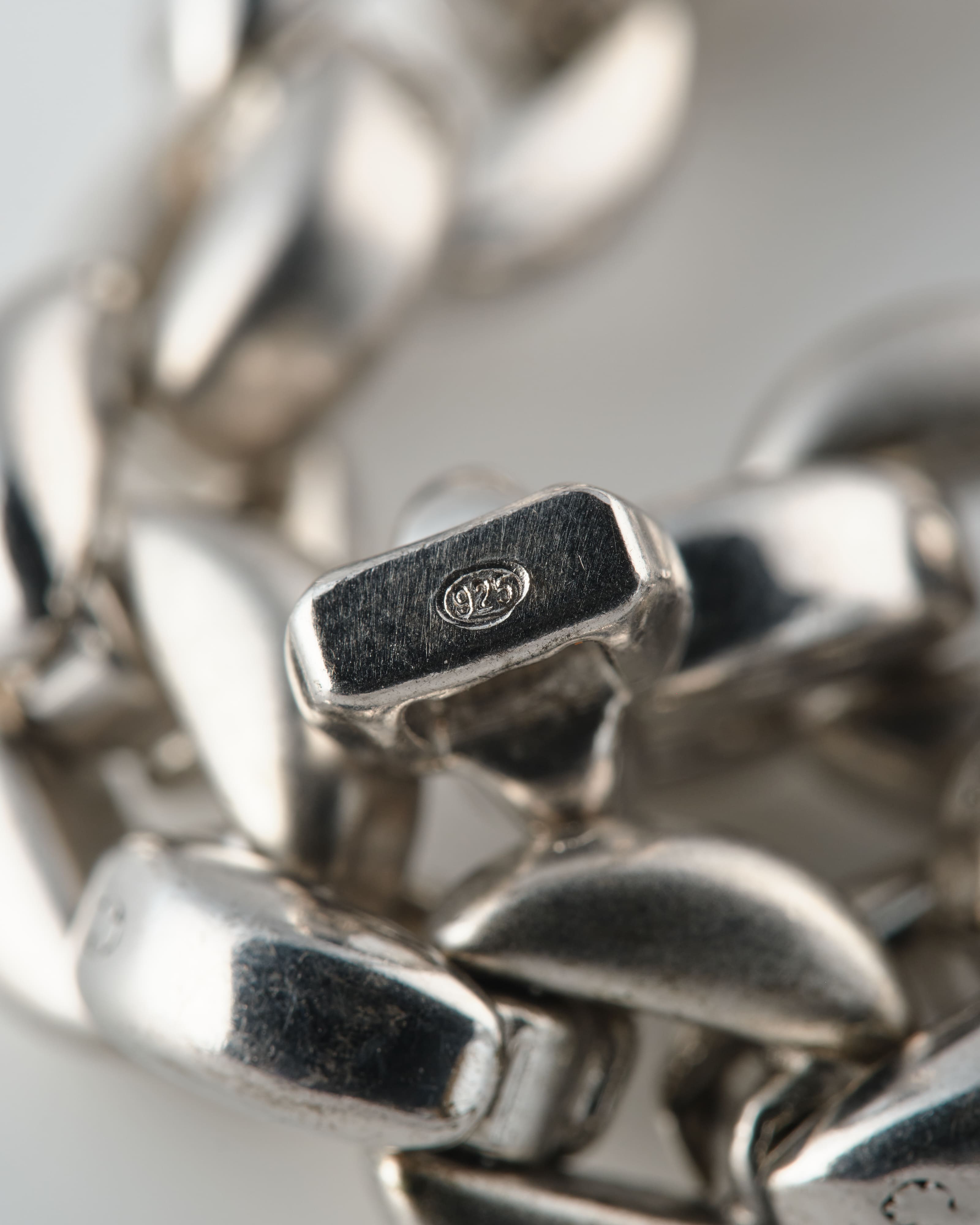 【~80’s】Danish Vintage Silver 925 Heavy Chain Necklace