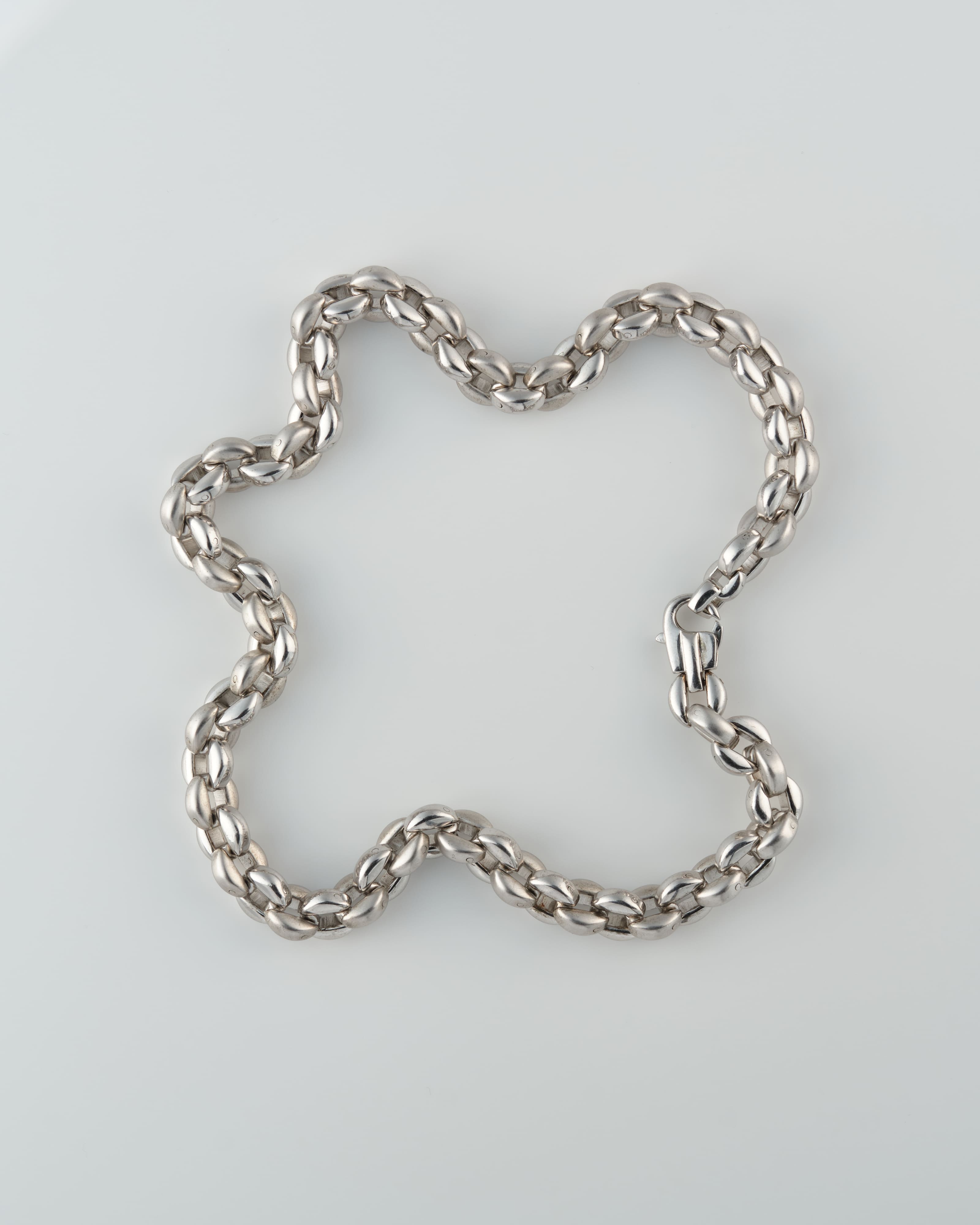 【~80’s】Danish Vintage Silver 925 Heavy Chain Necklace