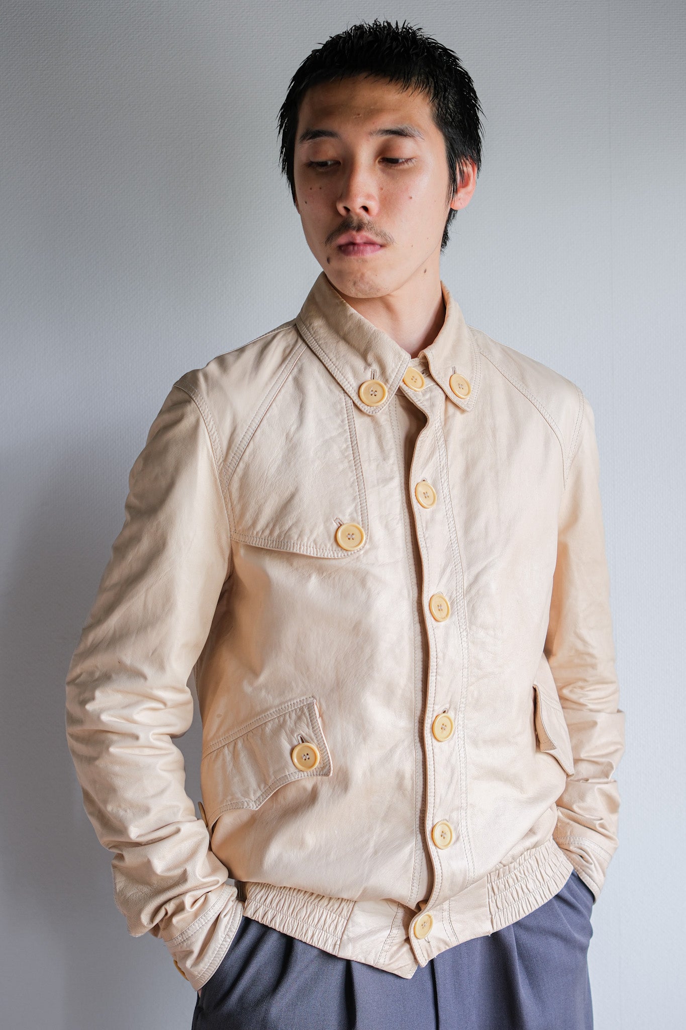 ［~00’s］Old LOEWE Leather Blouson