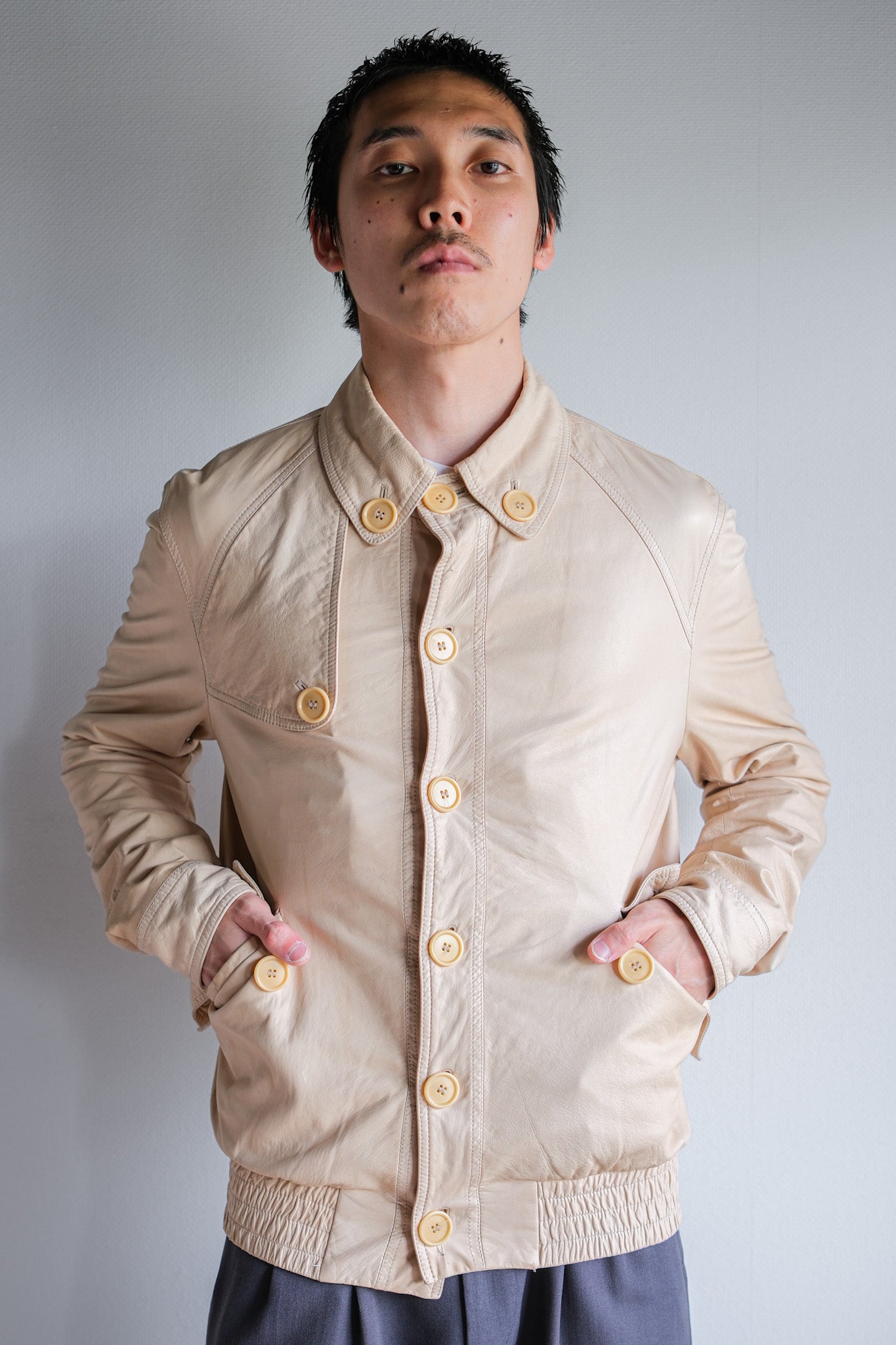 ［~00’s］Old LOEWE Leather Blouson