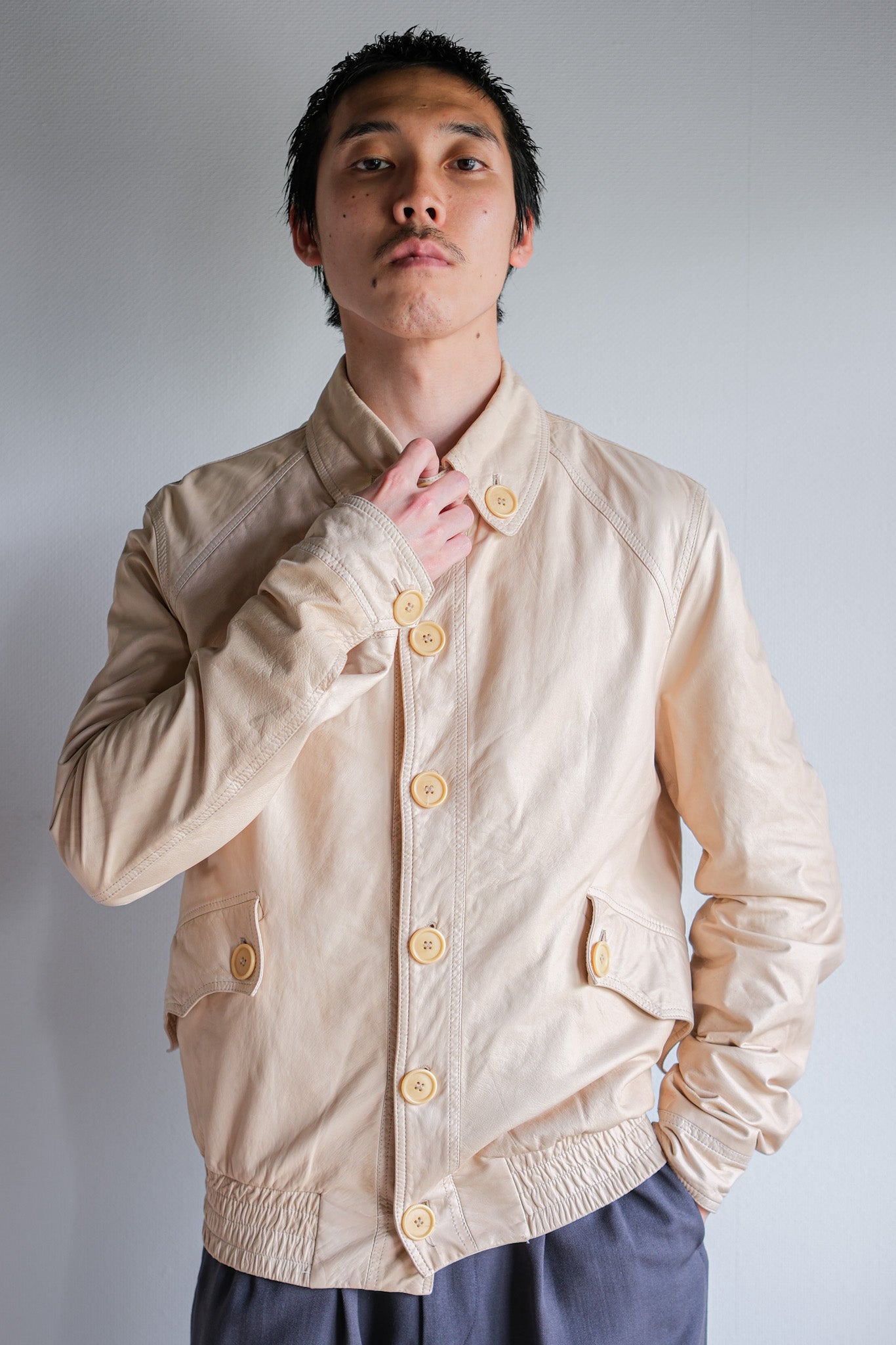 ［~00’s］Old LOEWE Leather Blouson