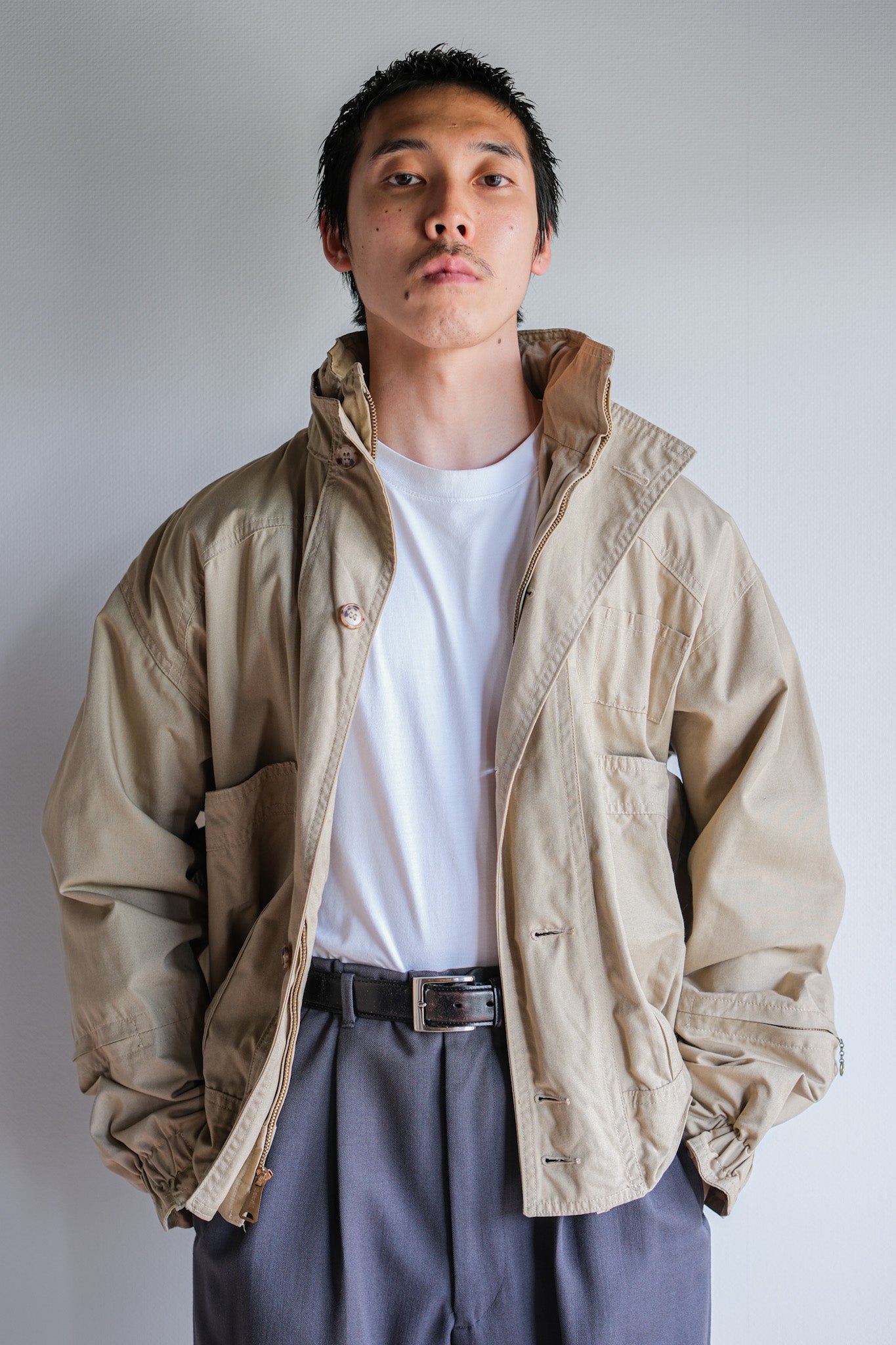 【~80's】Vintage Willis&Geiger Bush Poplin Hunter Hiker Jacket Size.L "Made in U.S.A."