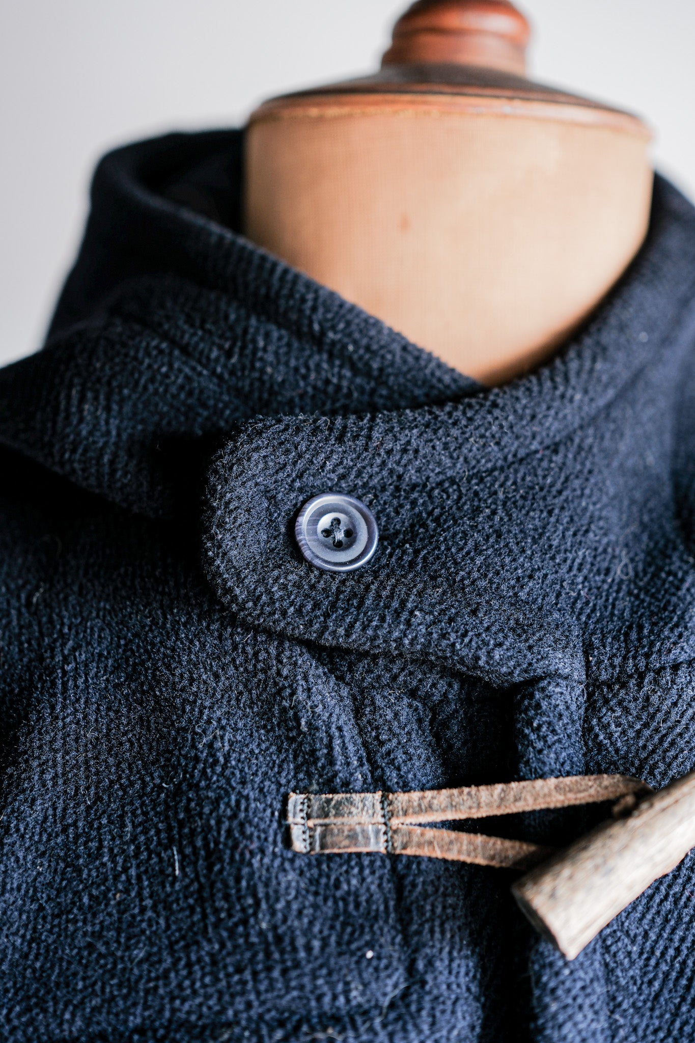 ［~90's］Old INVERTERE HBT Wool Duffle Coat Size.40L "Moorbrook" "M.BARDELLI 別注"