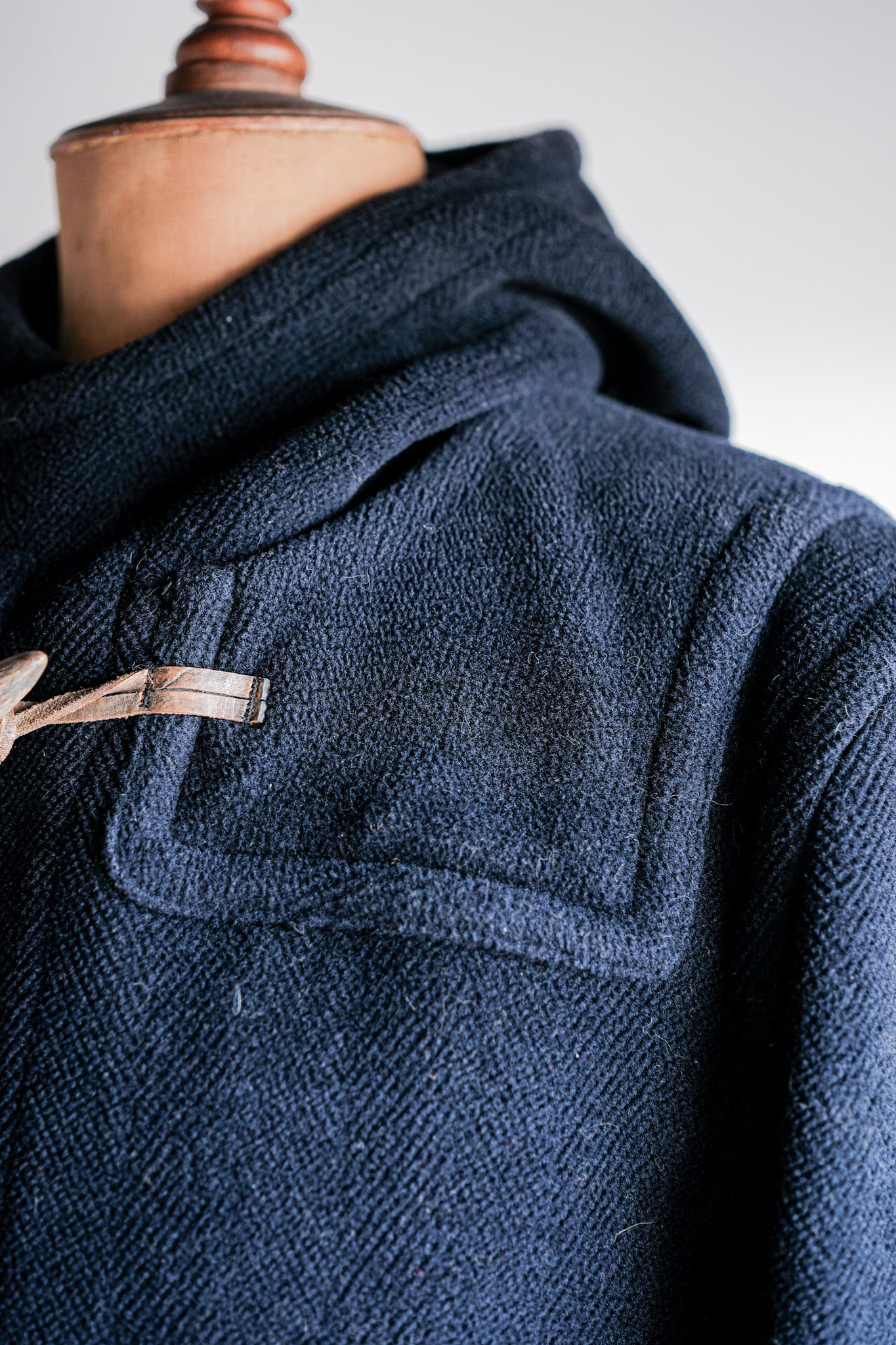 ［~90's］Old INVERTERE HBT Wool Duffle Coat Size.40L "Moorbrook" "M.BARDELLI 別注"