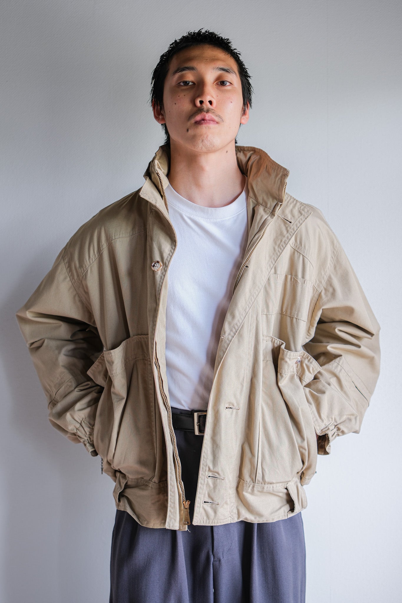 【~80's】Vintage Willis&Geiger Bush Poplin Hunter Hiker Jacket Size.L "Made in U.S.A."