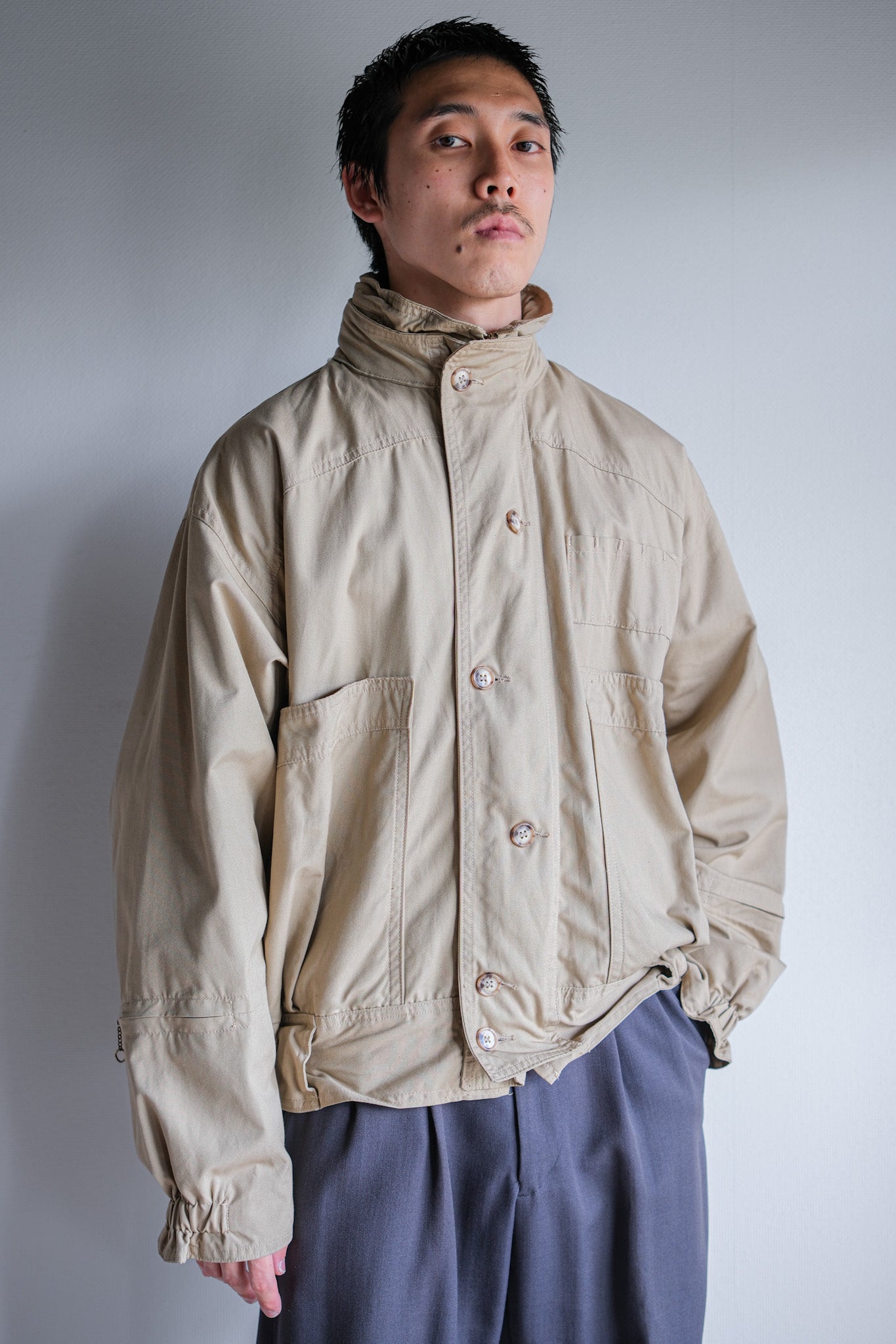 【~80's】Vintage Willis&Geiger Bush Poplin Hunter Hiker Jacket Size.L "Made in U.S.A."