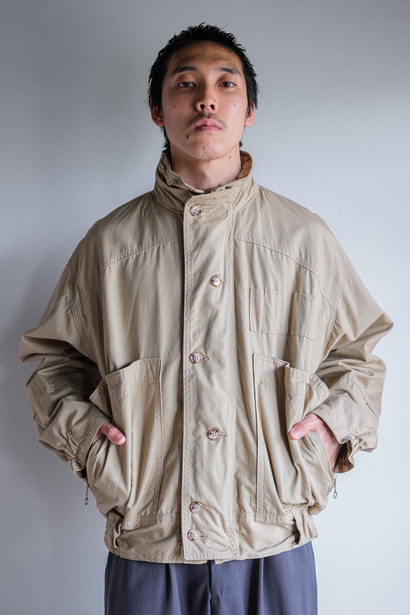 【~80's】Vintage Willis&Geiger Bush Poplin Hunter Hiker Jacket Size.L "Made in U.S.A."