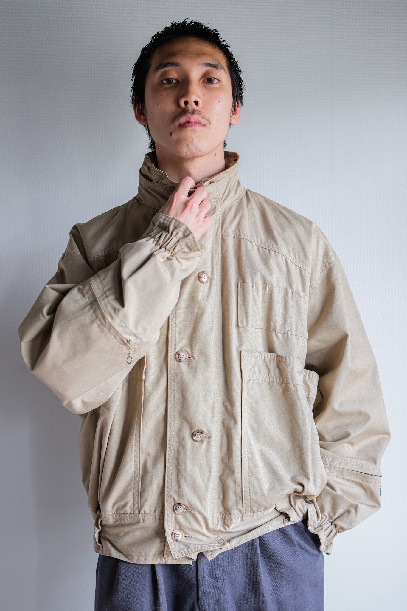 【~80's】Vintage Willis&Geiger Bush Poplin Hunter Hiker Jacket Size.L "Made in U.S.A."