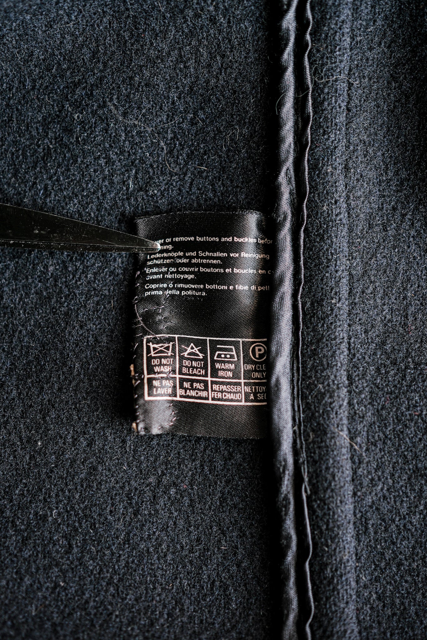［~90's］Old INVERTERE HBT Wool Duffle Coat Size.40L "Moorbrook" "M.BARDELLI 別注"