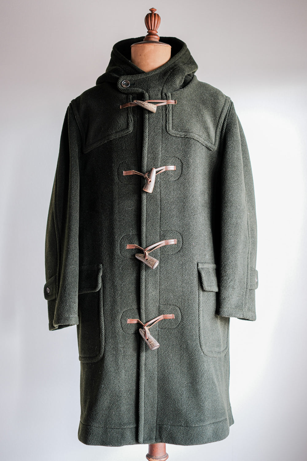 ［~90's］Old INVERTERE HBT Wool Duffle Coat "Moorbrook" "DAVIDE CENCI 別注"