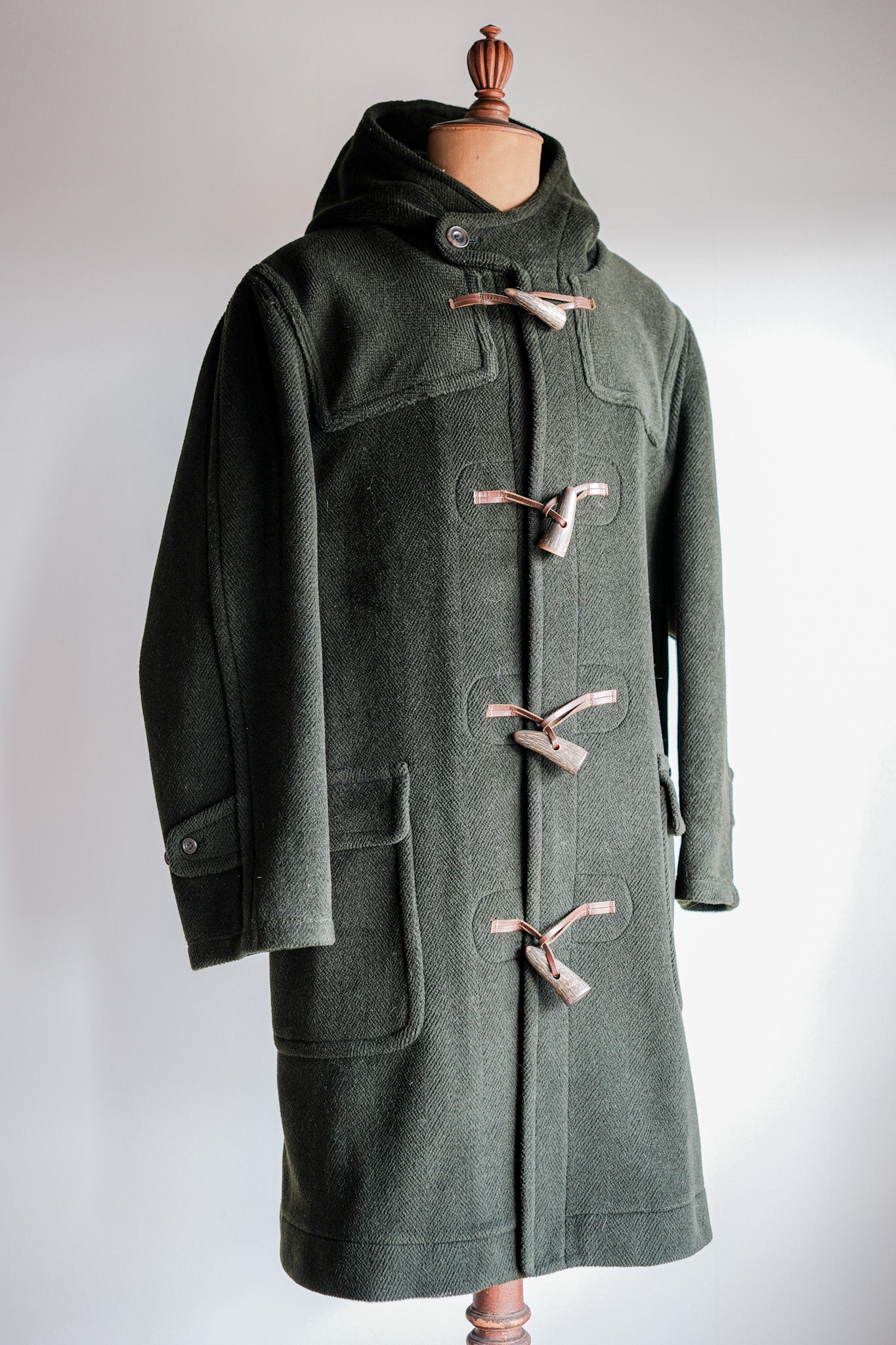 [~ 90's] Old Invertere HBT Wool Duffle Coat "Moorbrook" "Davide Cenci Remarque séparée"
