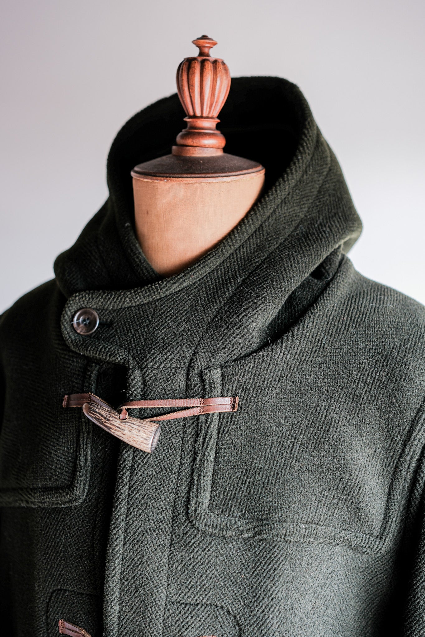 ［~90's］Old INVERTERE HBT Wool Duffle Coat "Moorbrook" "DAVIDE CENCI 別注"