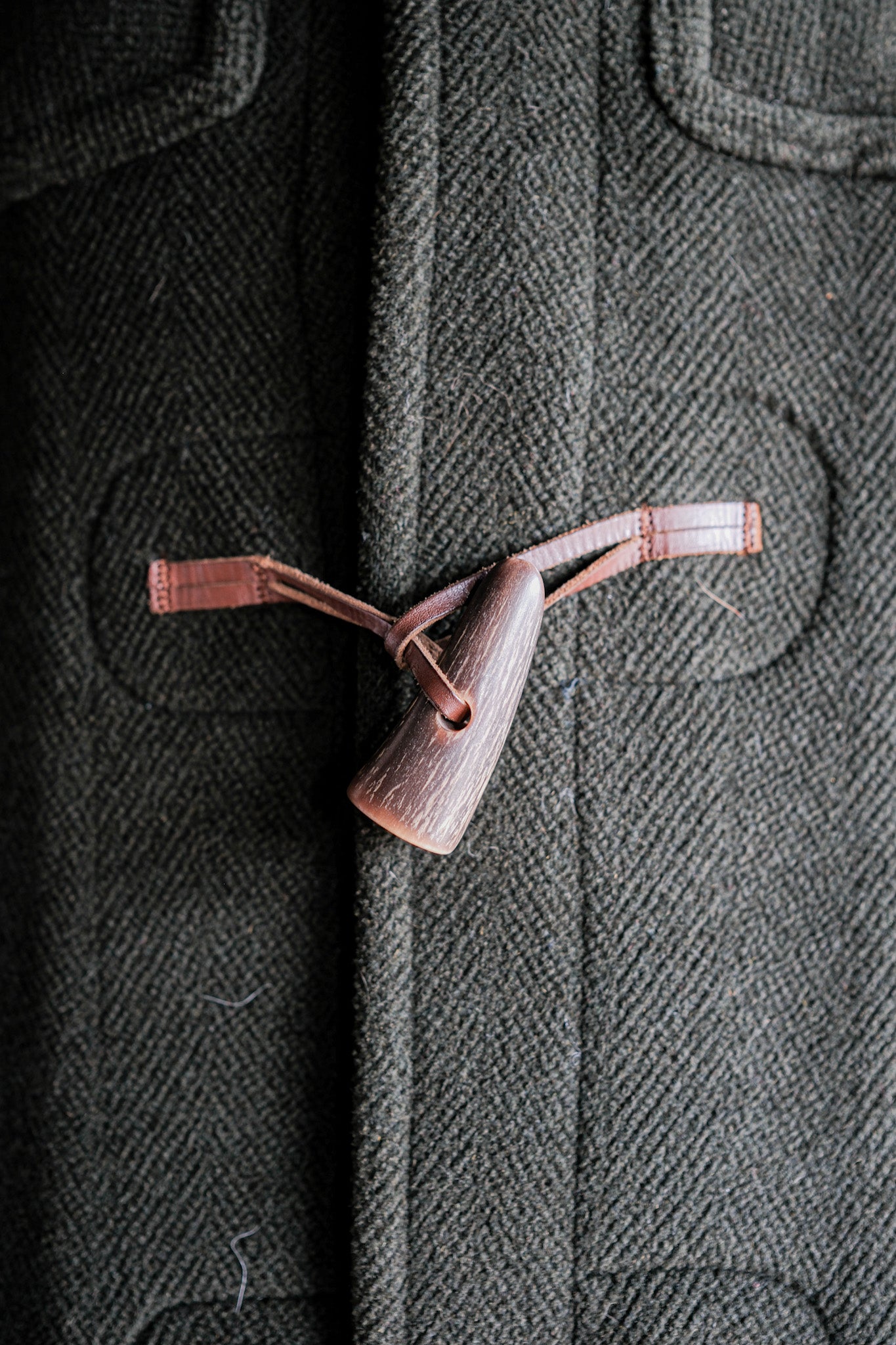 ［~90's］Old INVERTERE HBT Wool Duffle Coat "Moorbrook" "DAVIDE CENCI 別注"