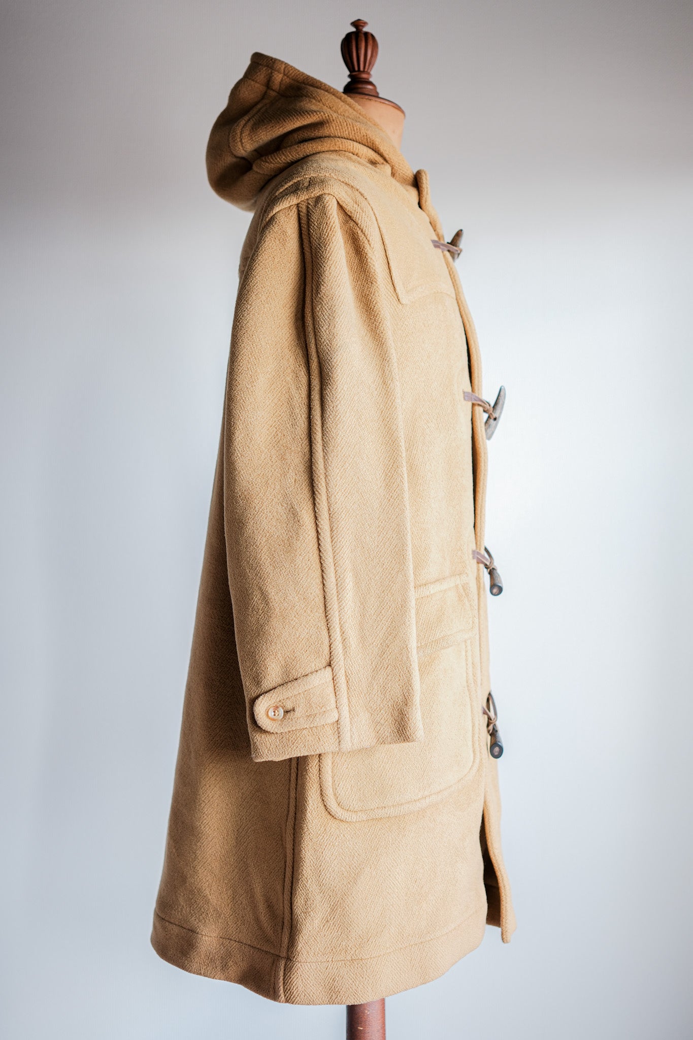 ［~90's］Old INVERTERE HBT Wool Duffle Coat Size.38R "Moorbrook"