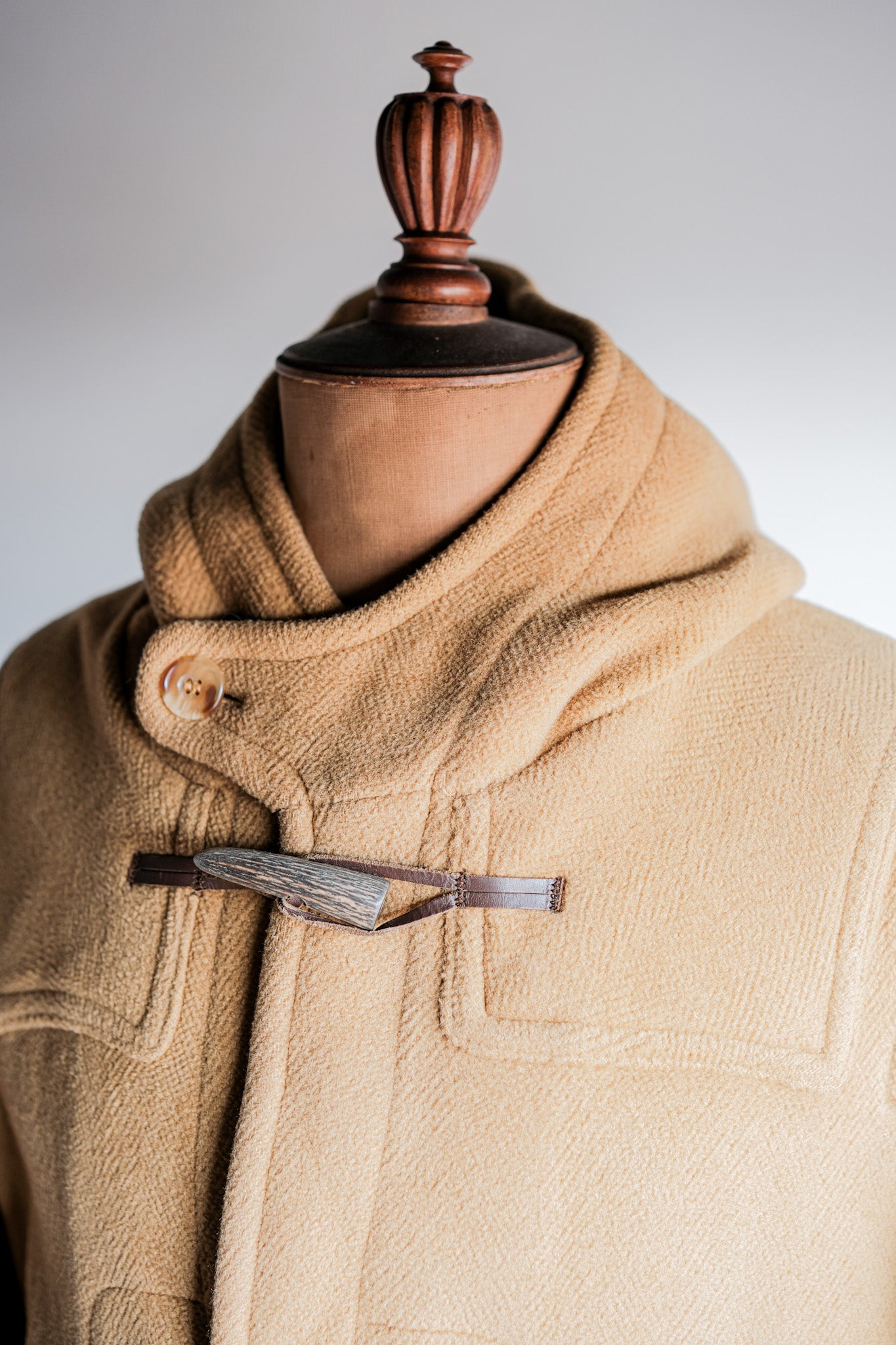 ［~90's］Old INVERTERE HBT Wool Duffle Coat Size.38R "Moorbrook"