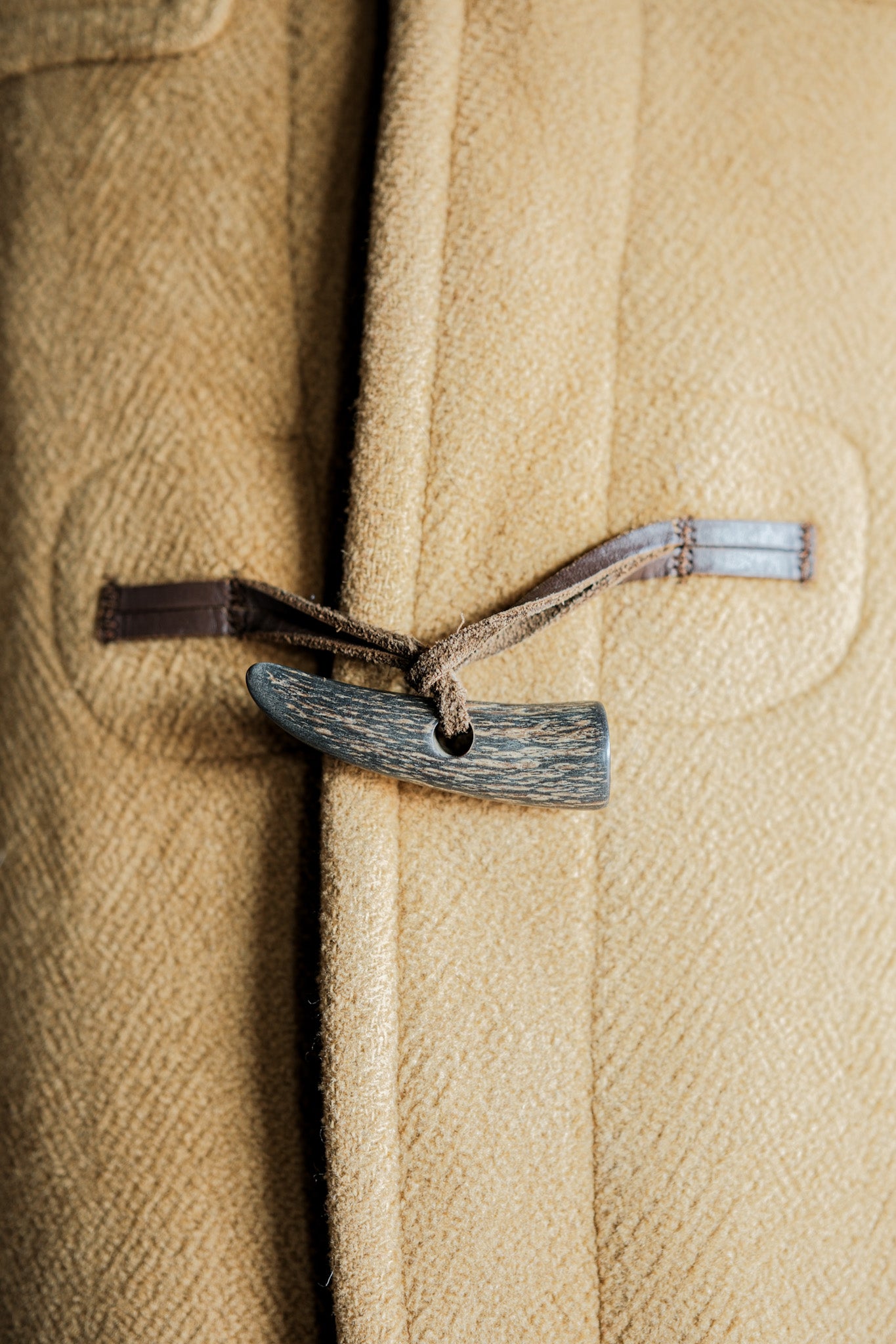 ［~90's］Old INVERTERE HBT Wool Duffle Coat Size.38R "Moorbrook"