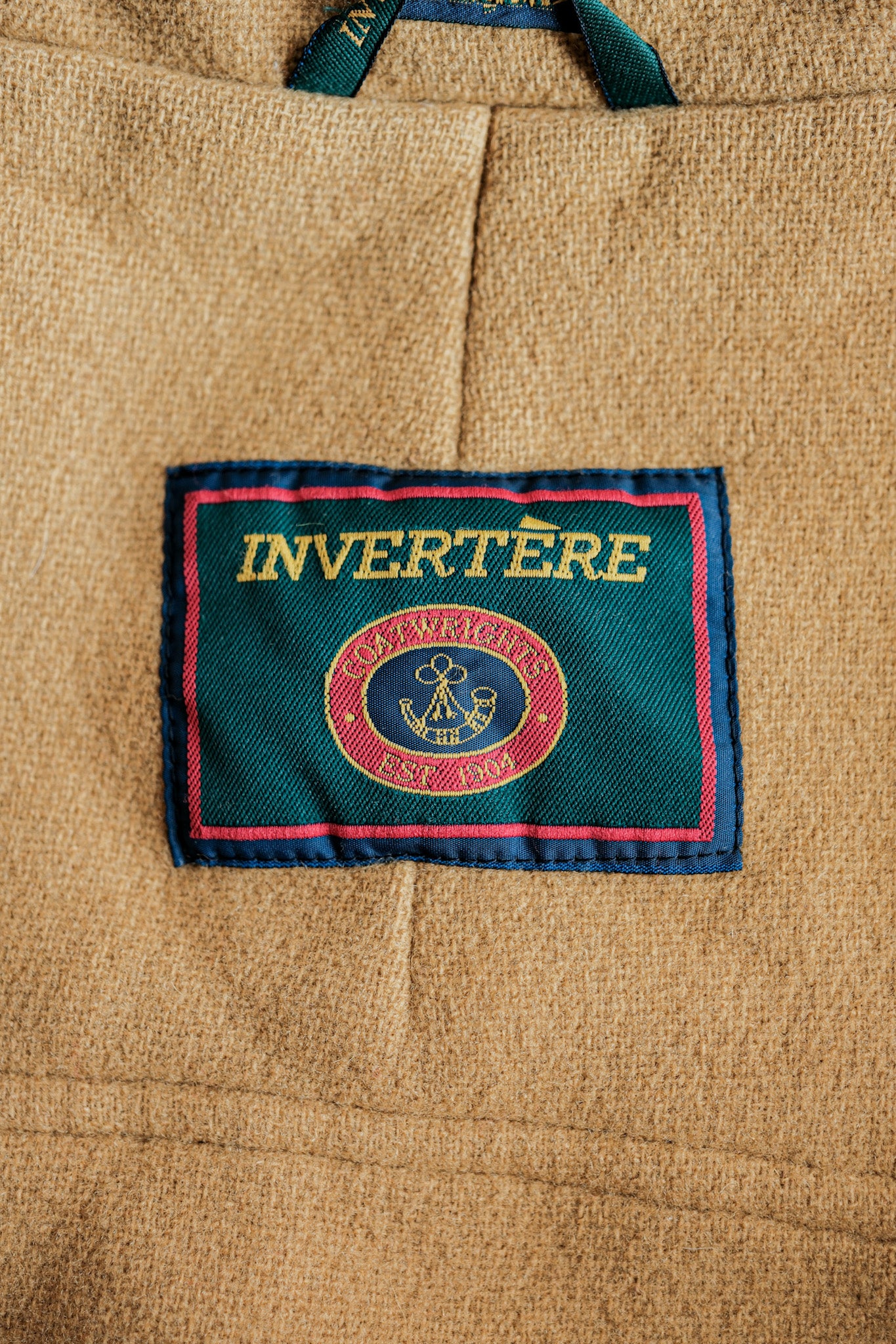 ［~90's］Old INVERTERE HBT Wool Duffle Coat Size.38R "Moorbrook"