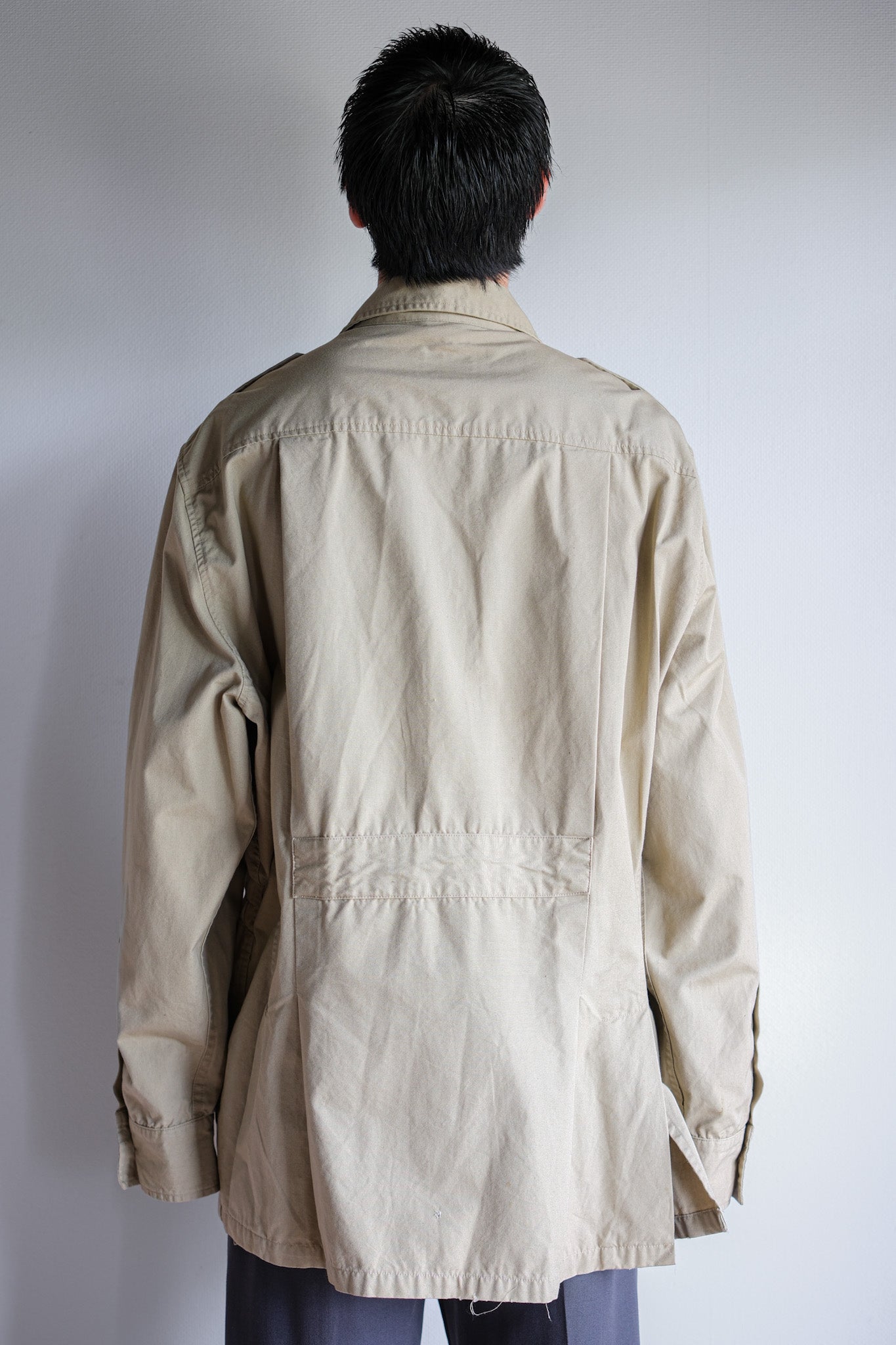 【~80's】Vintage Willis&Geiger Bush Poplin Hemingway Jacket Size.42 "Made in U.S.A."