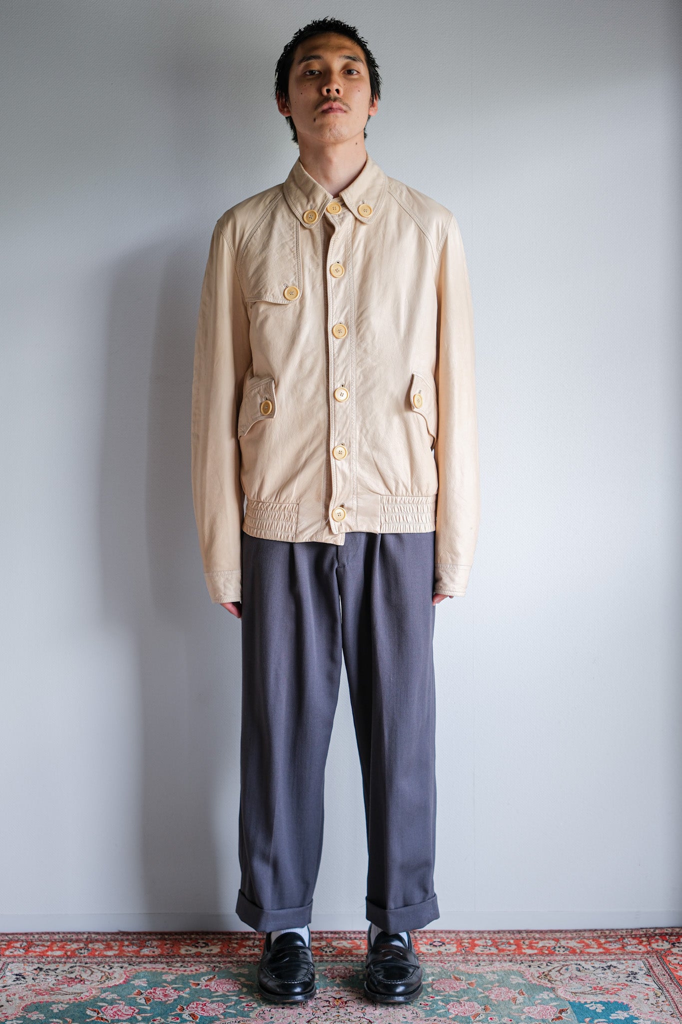 [~ 00] Old Loewe Leather Blouson