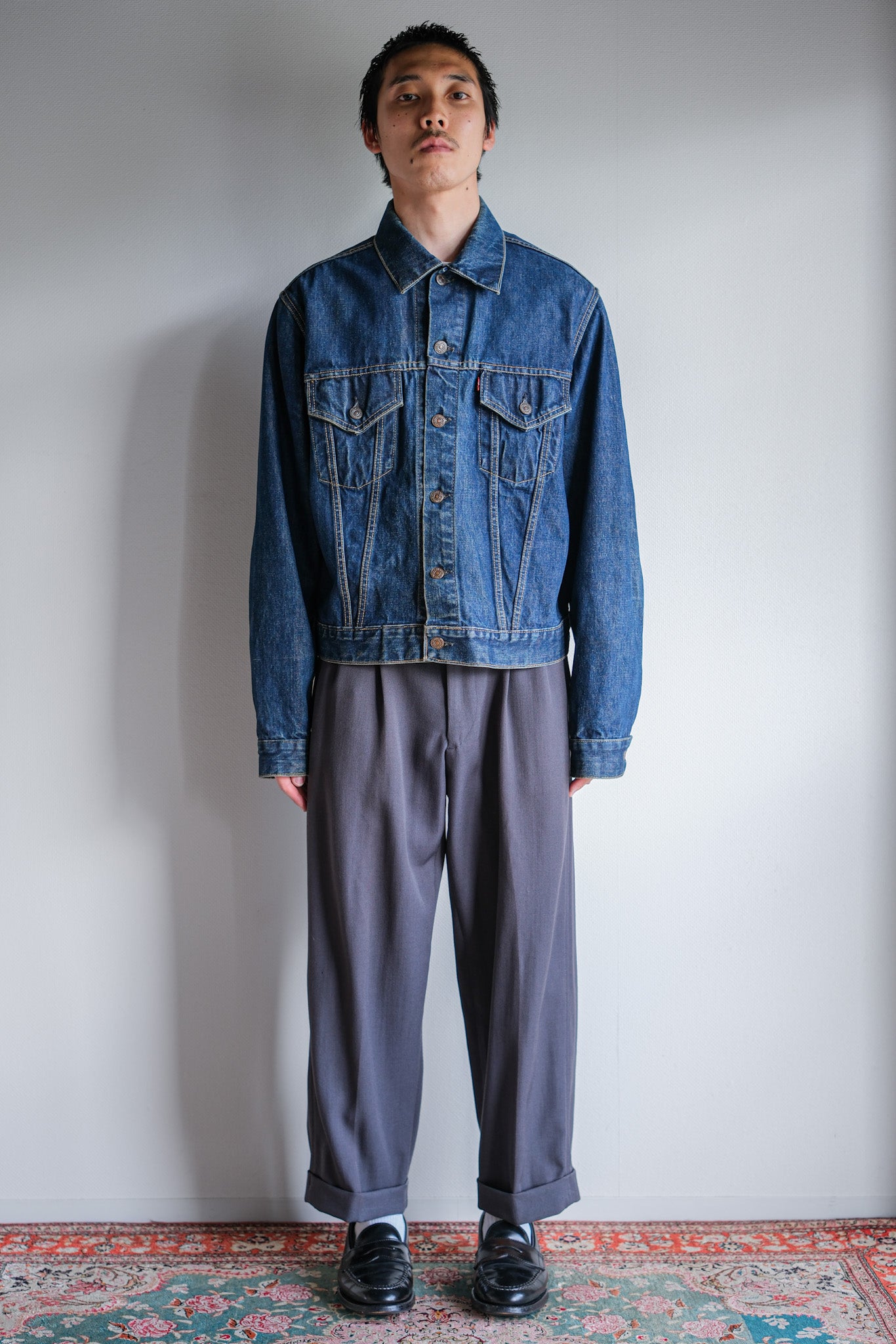 ［~60's］Vintage Levi's 557 Denim Jacket "Big E"