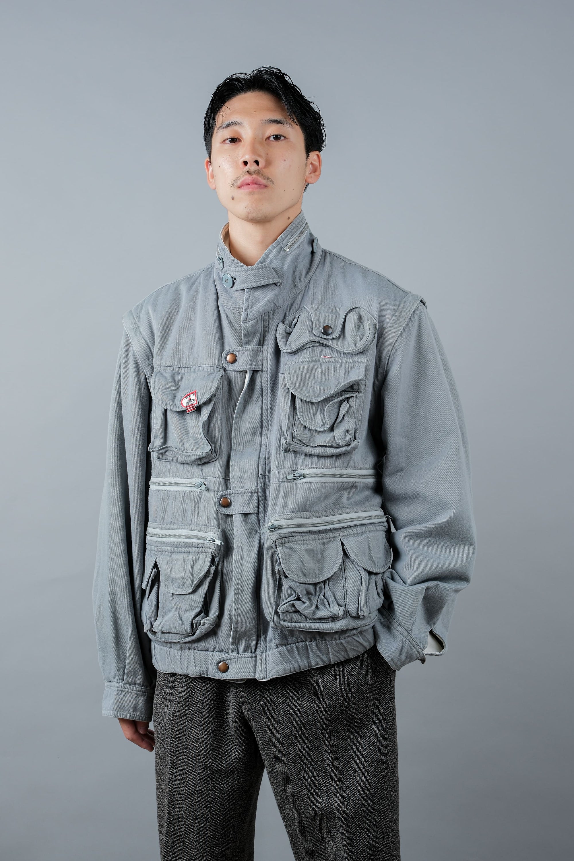 ［~90's］Old Renoma Paris Detachable Sleeve Multi Pocket Jacket