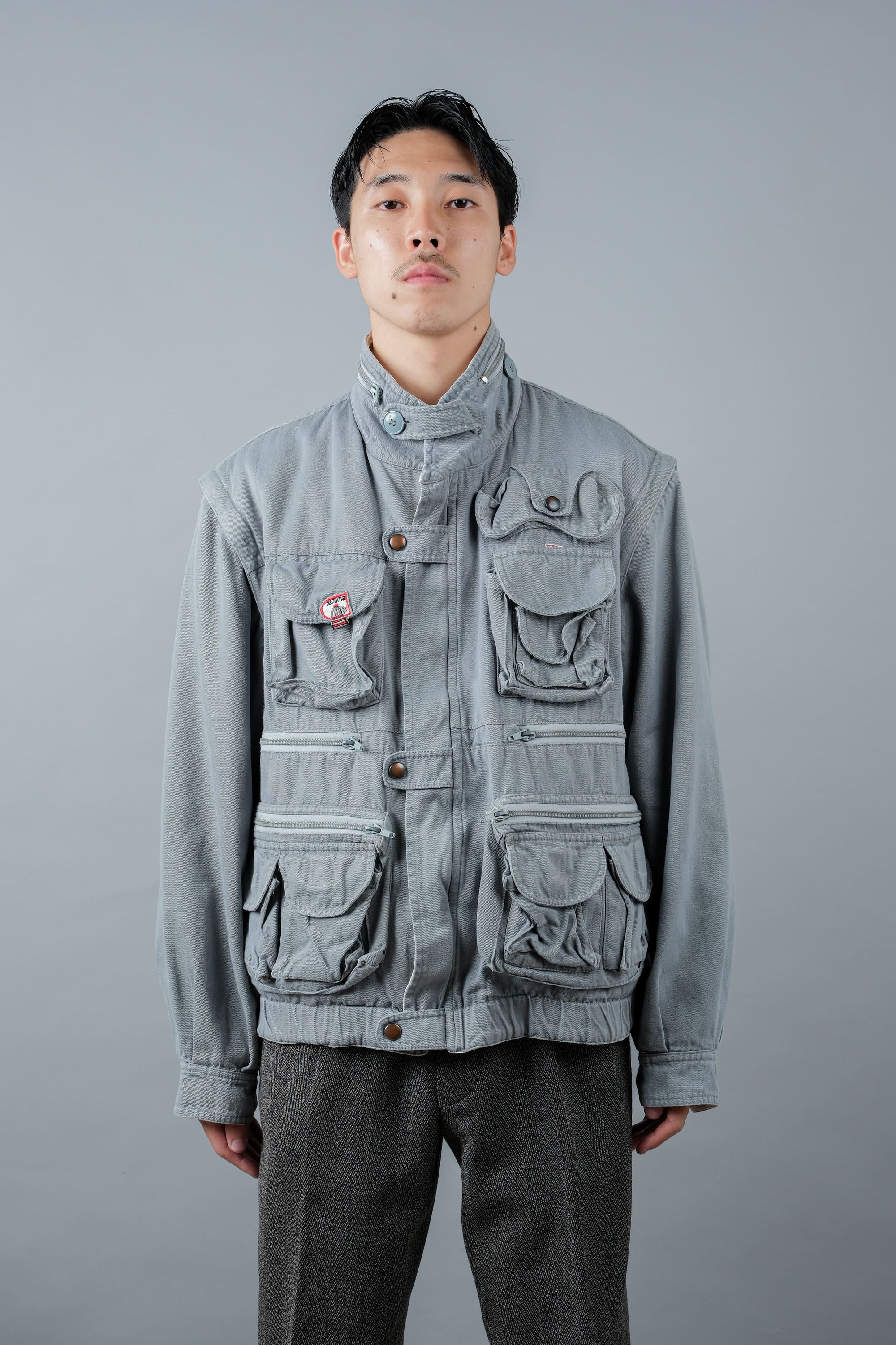［~90's］Old Renoma Paris Detachable Sleeve Multi Pocket Jacket