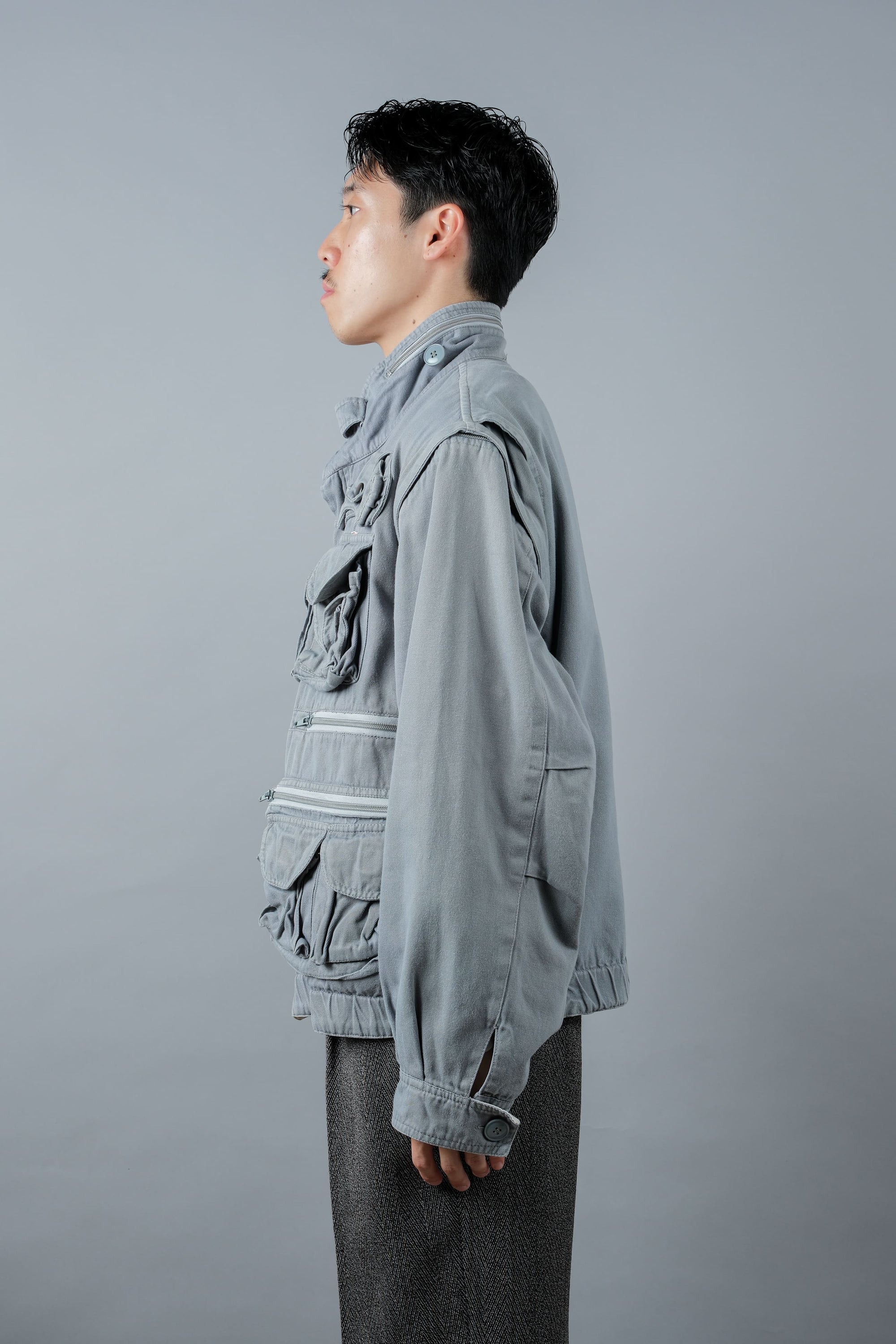 ［~90's］Old Renoma Paris Detachable Sleeve Multi Pocket Jacket