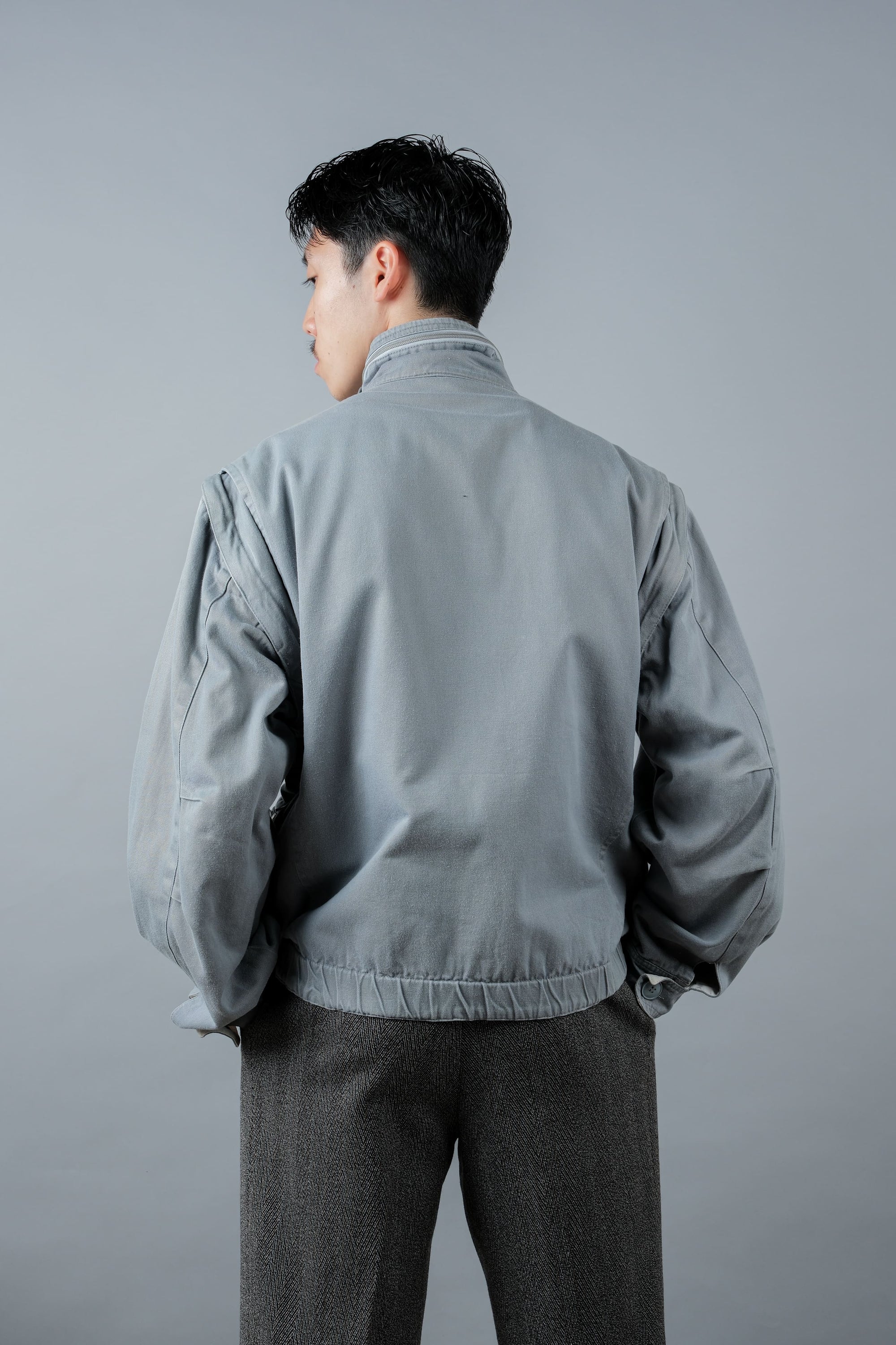 ［~90's］Old Renoma Paris Detachable Sleeve Multi Pocket Jacket