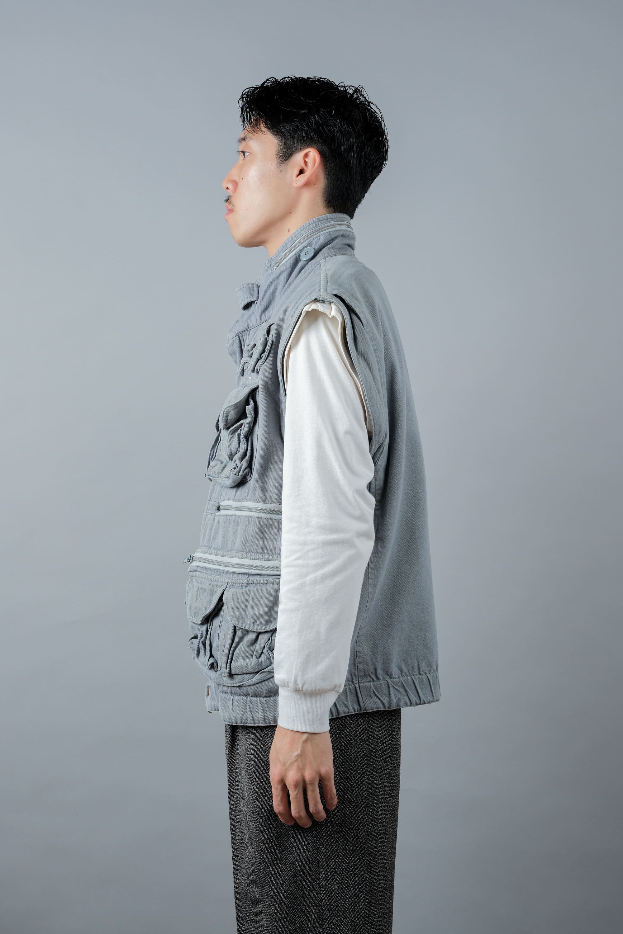 ［~90's］Old Renoma Paris Detachable Sleeve Multi Pocket Jacket