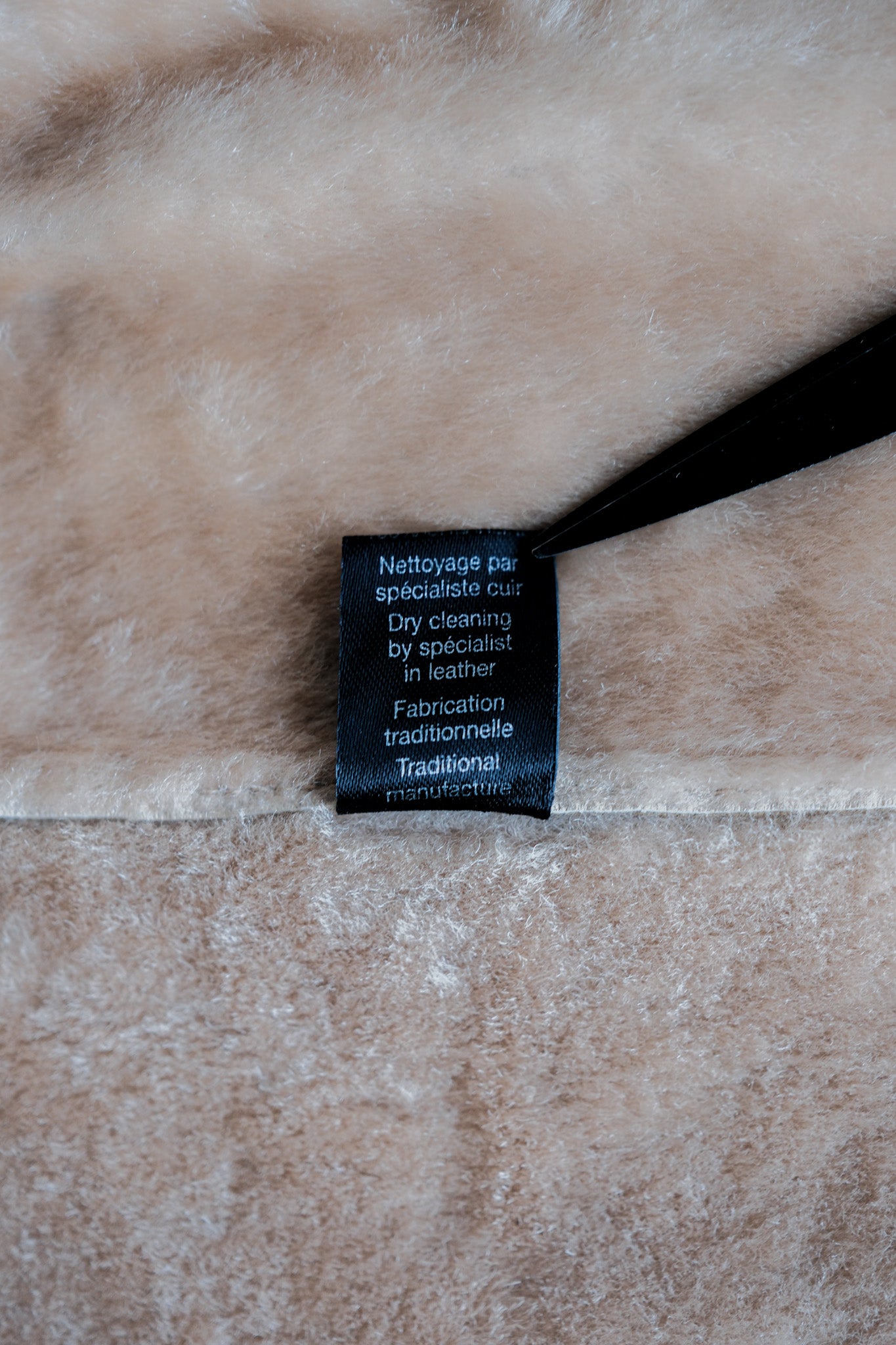 ［~90's］Old SERAPHIN Raglan Sleeve Mouton Leather Coat Size.52