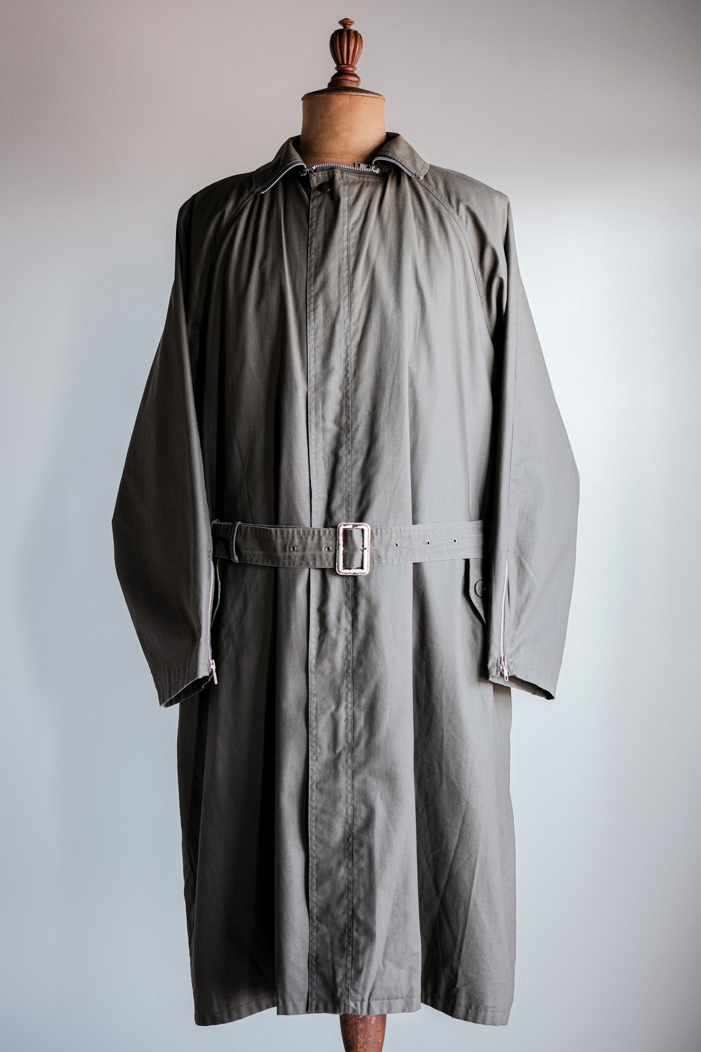 【~80's】Old Yves Saint Laurent Raglan Sleeve Coat With Liner Size.54